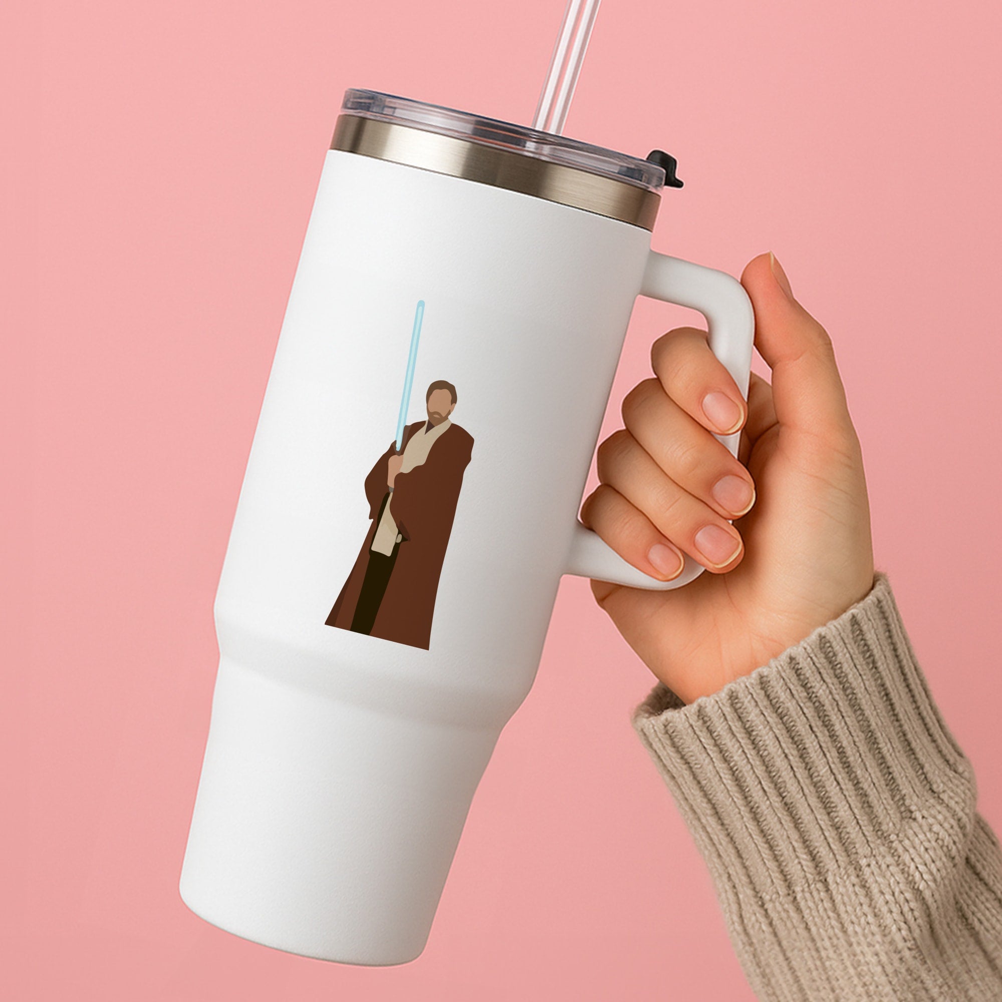 Kenobi Blue Lightsaber Tumbler