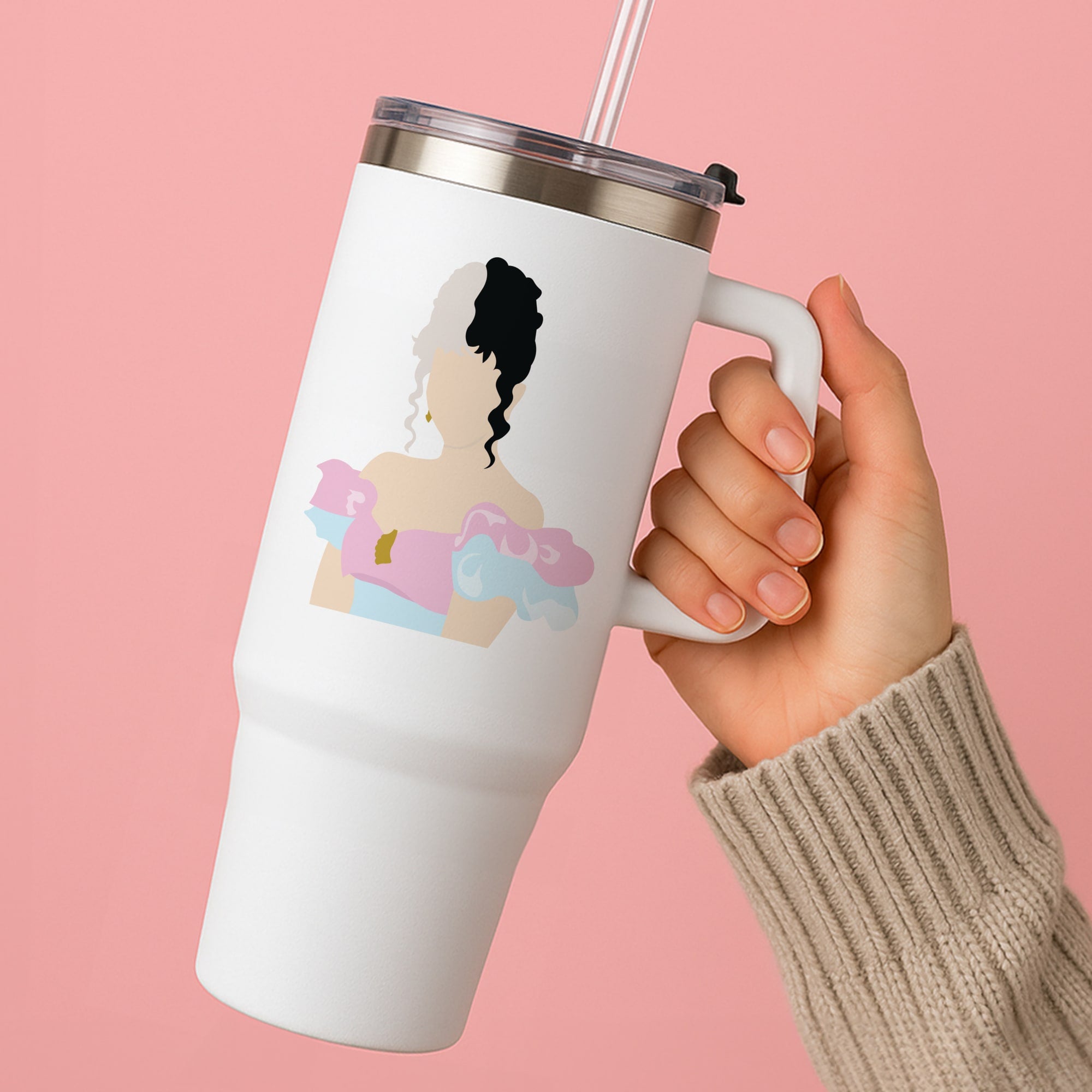 Blue And Pink Dress Tumbler