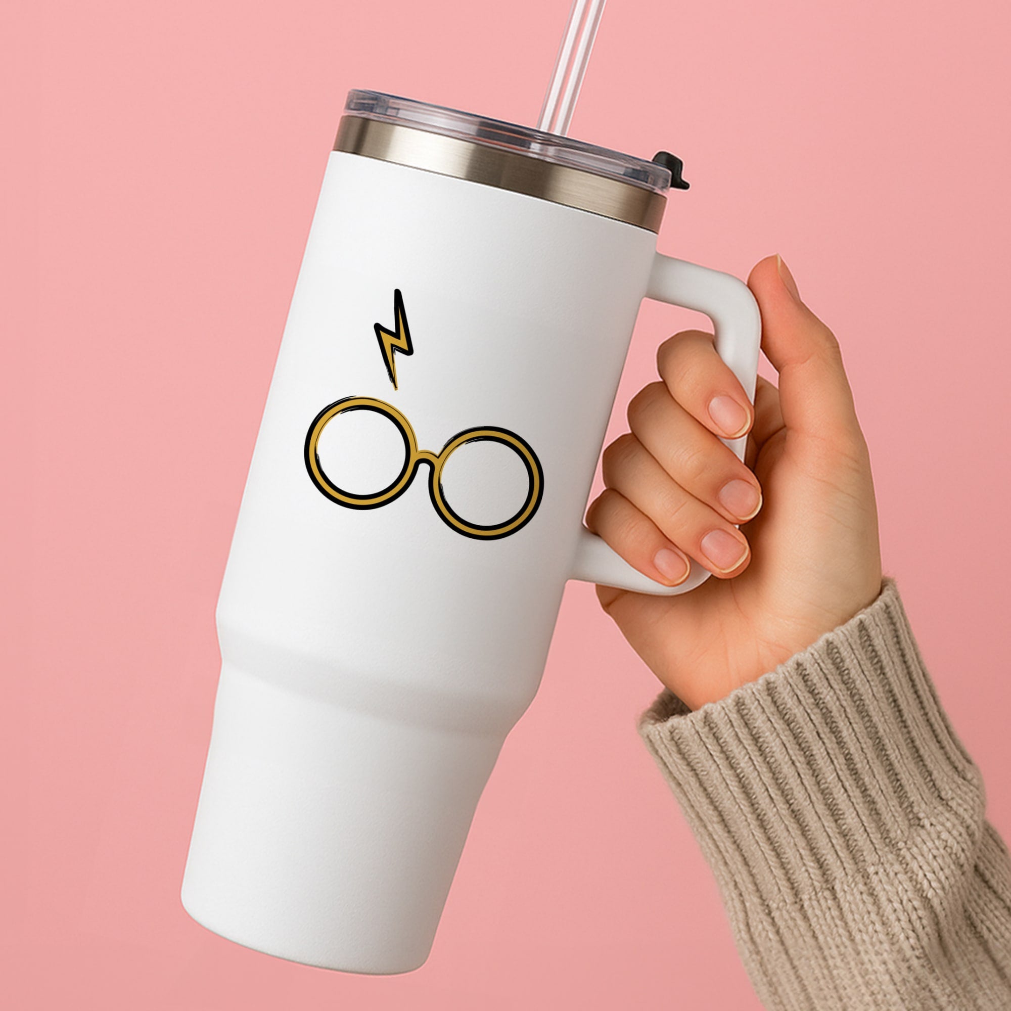 Glasses & Scar Tumbler