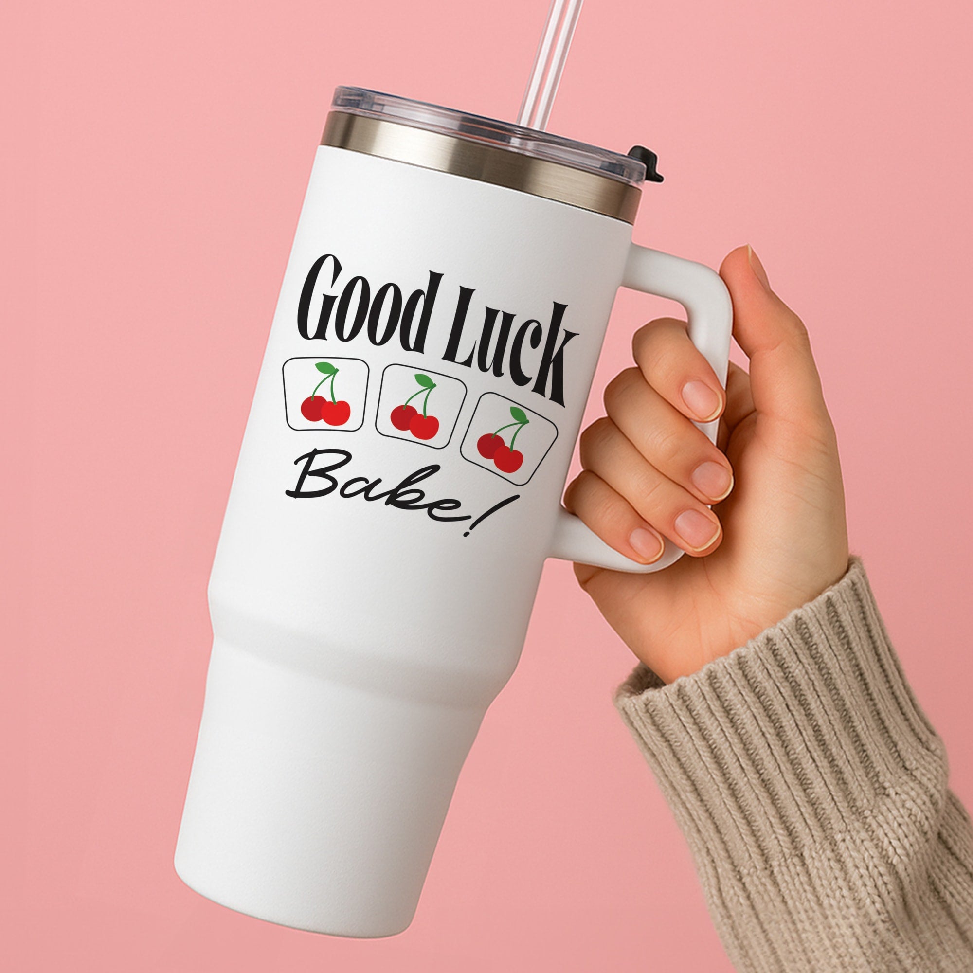 Good Luck Babe Cherries Tumbler