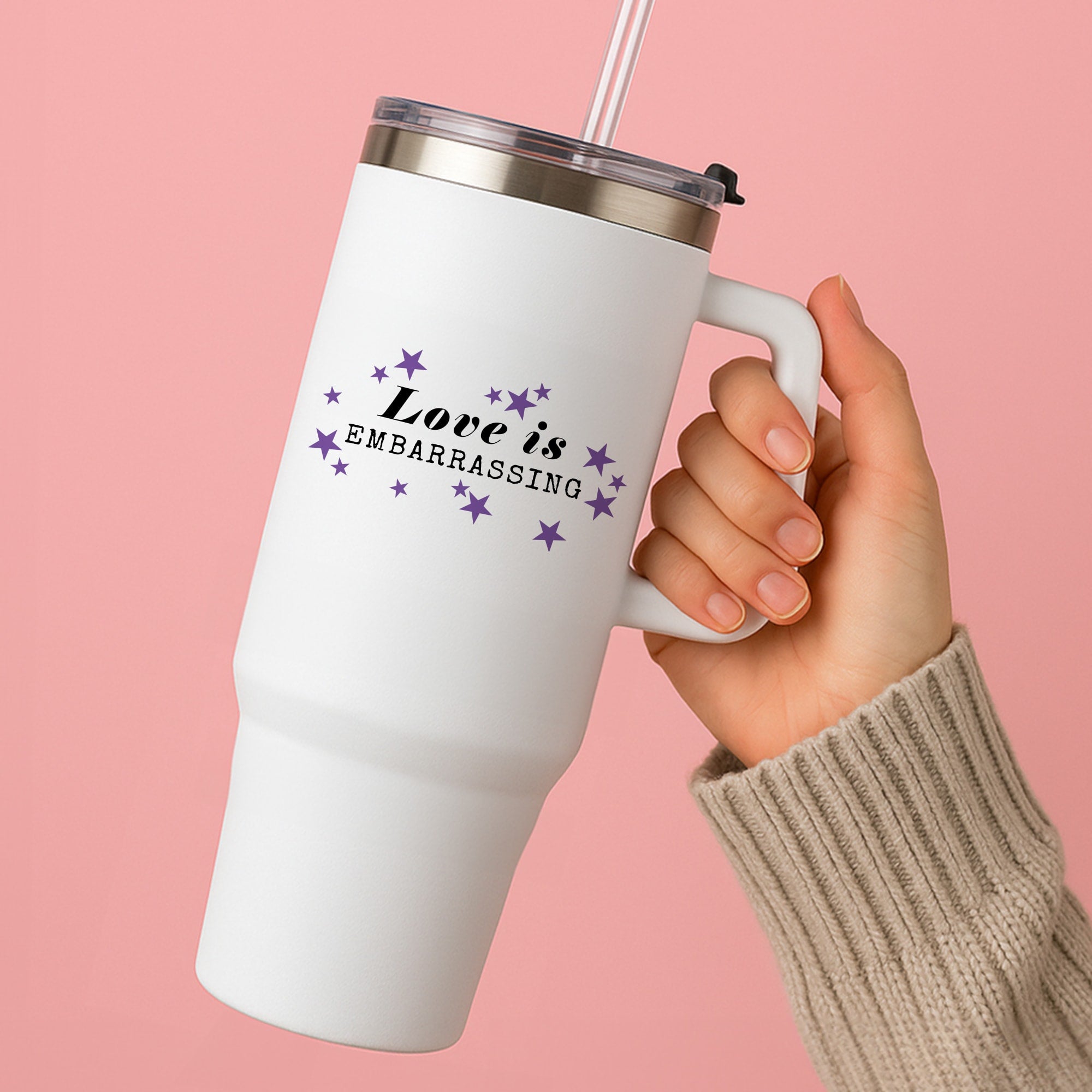 Love Is Embarrassing Note Tumbler