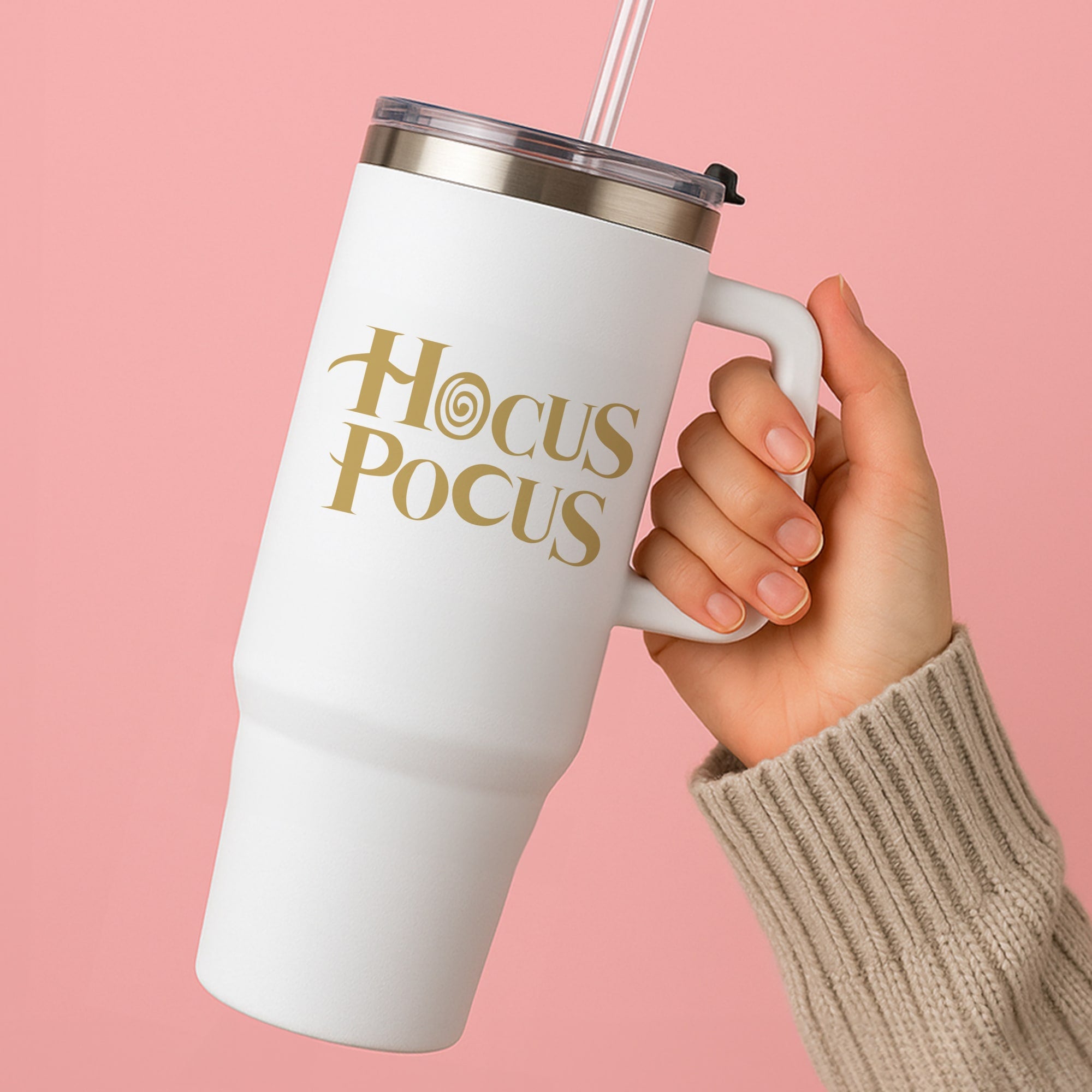 Text - Hocus Halloween Tumbler