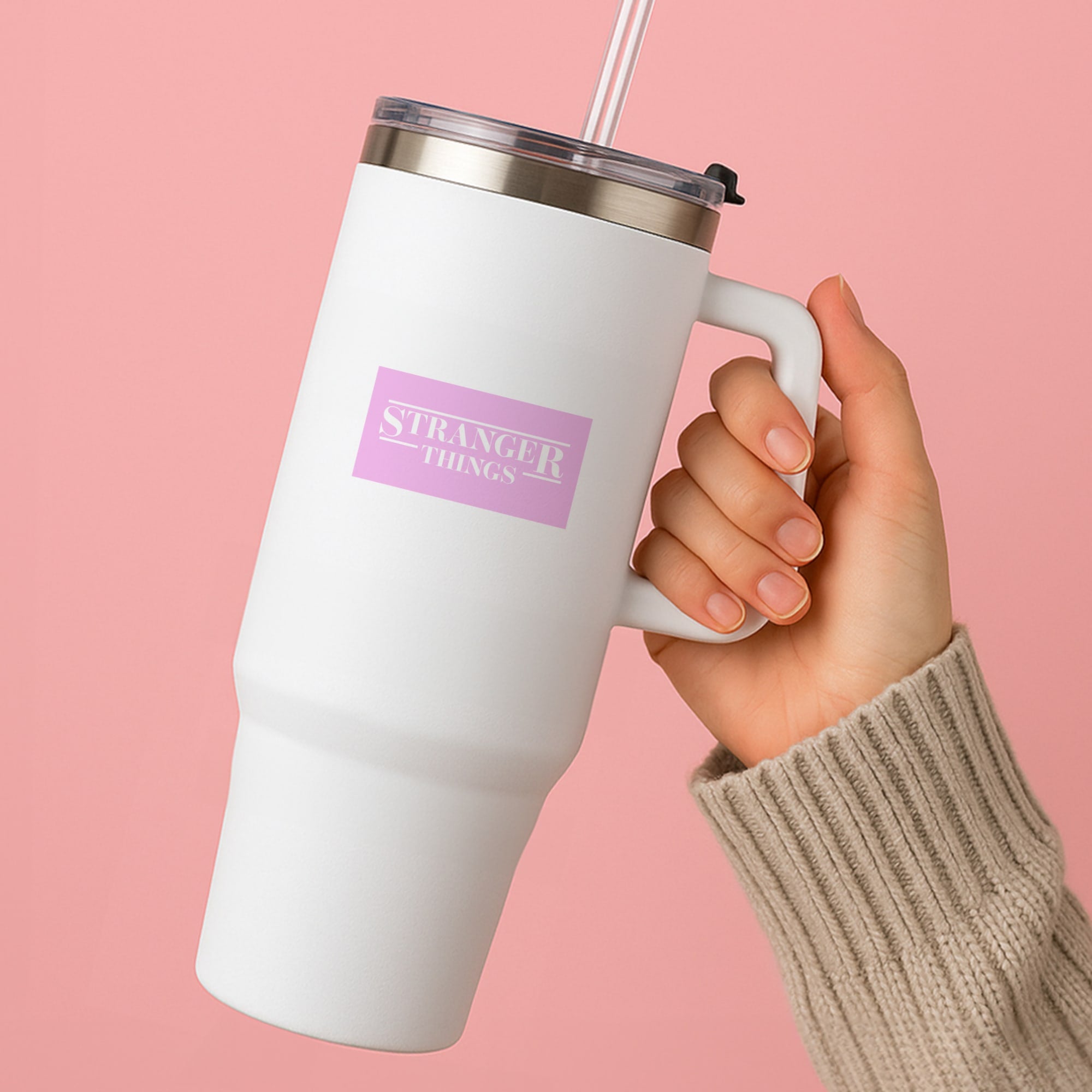 Pink Galaxy Stranger Tumbler