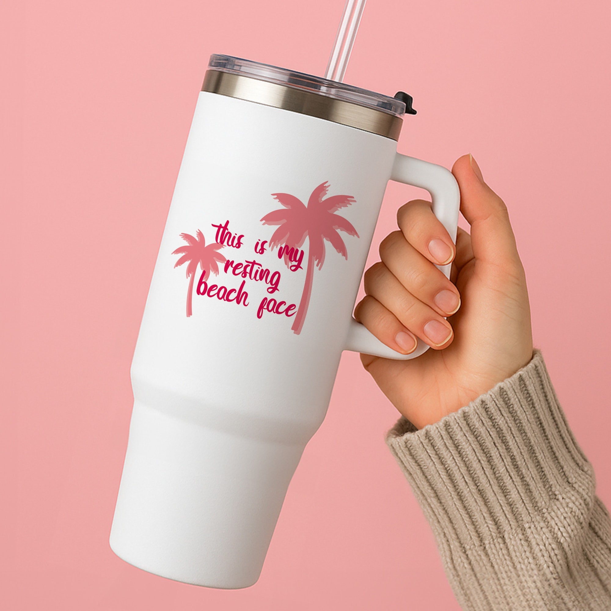 This Is My Resting Beach Face - Summer Quotes Tumbler