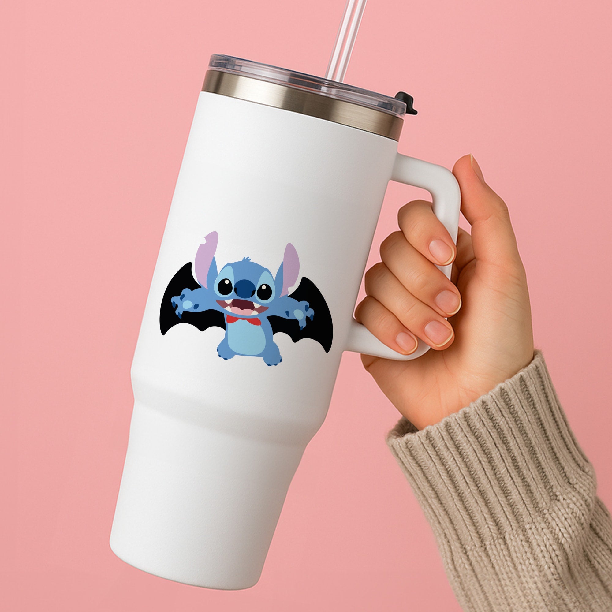 Vampire Alien Blue Halloween Tumbler