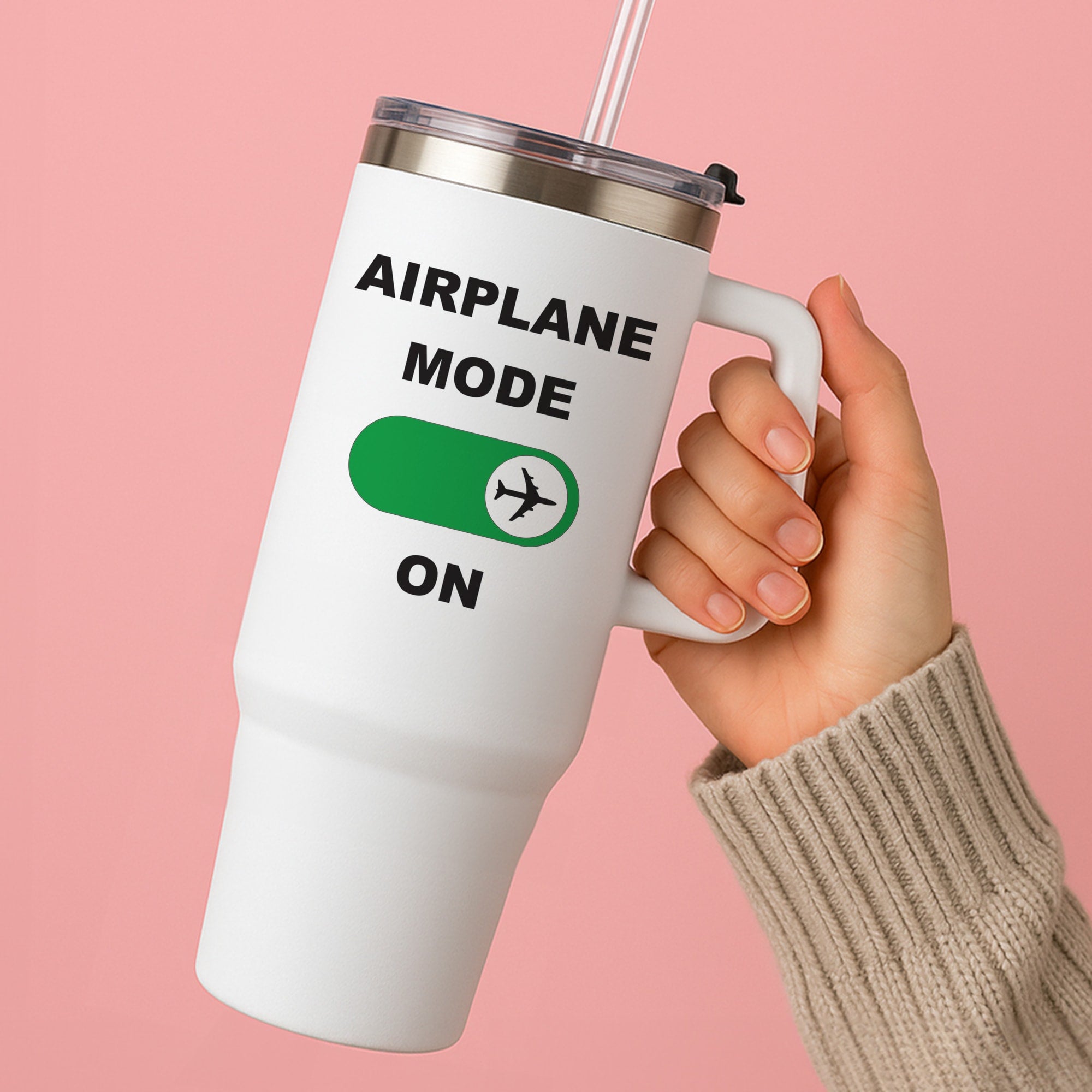 Airplane Mode On - Travel Tumbler