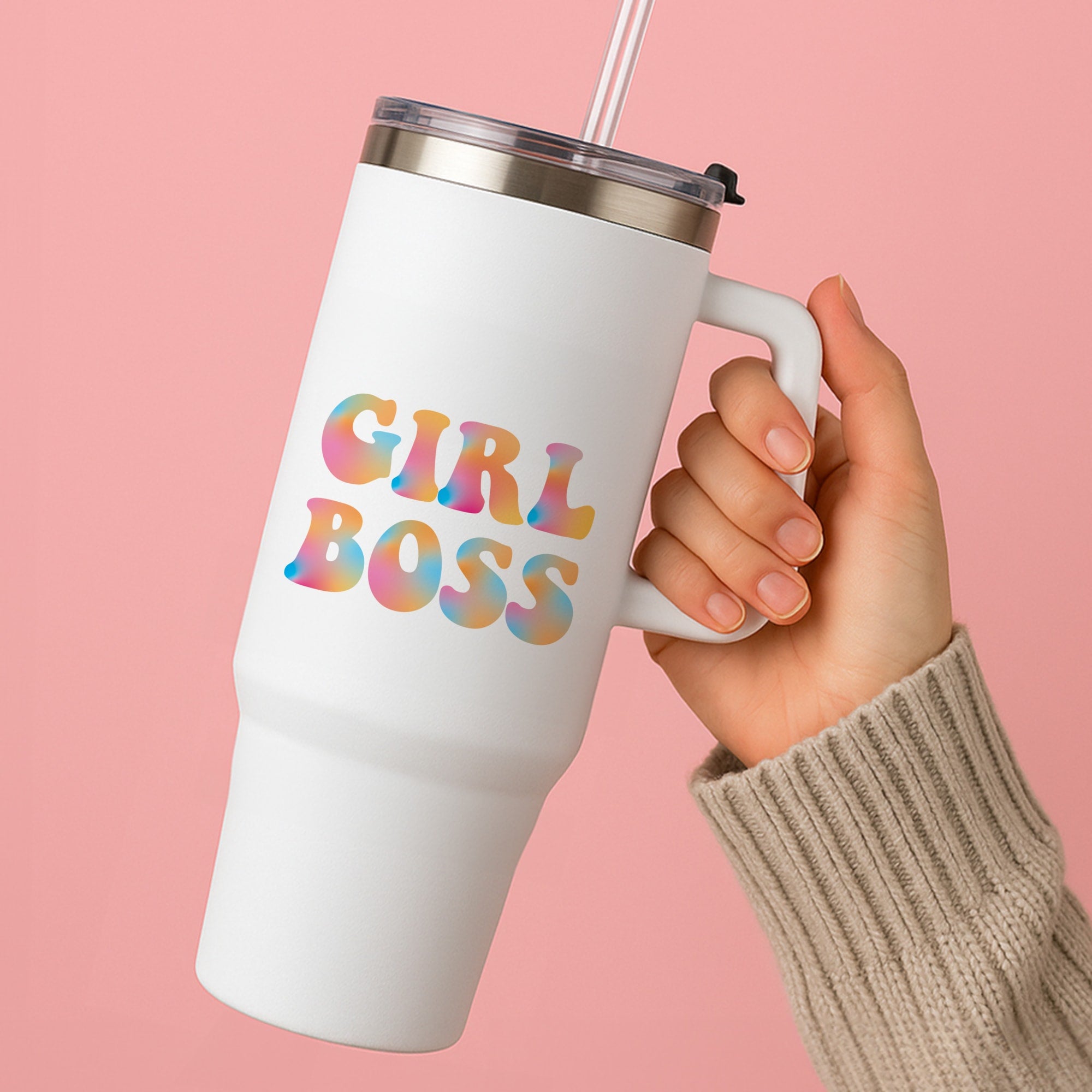 Girl Boss - Aesthetic Quote Tumbler