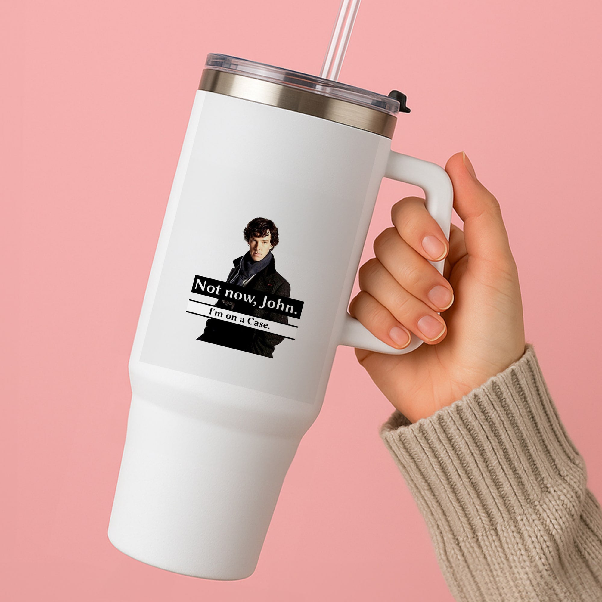 I'm on a Case Holmes Pun Tumbler