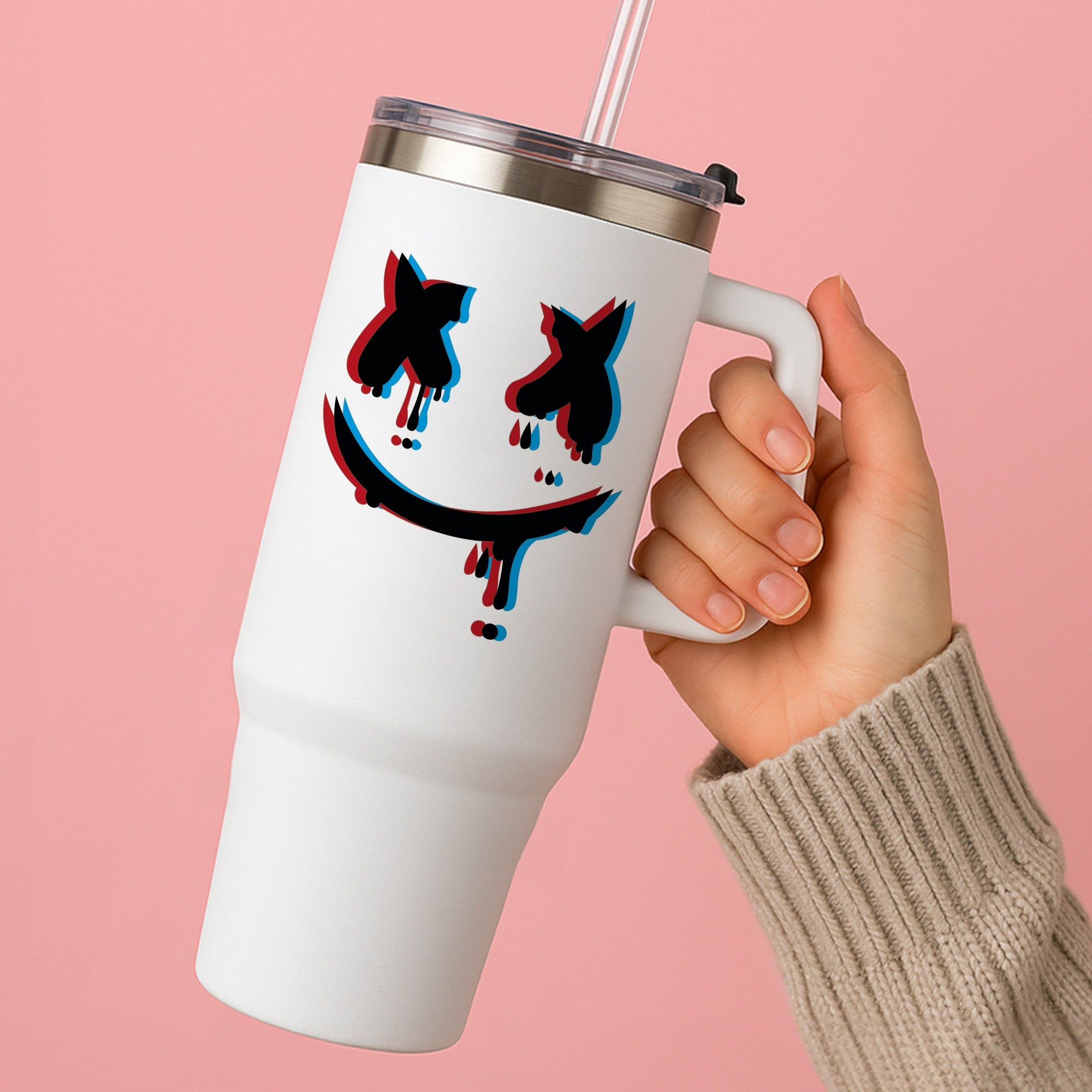 Blue Blur - White Helmet DJ Tumbler