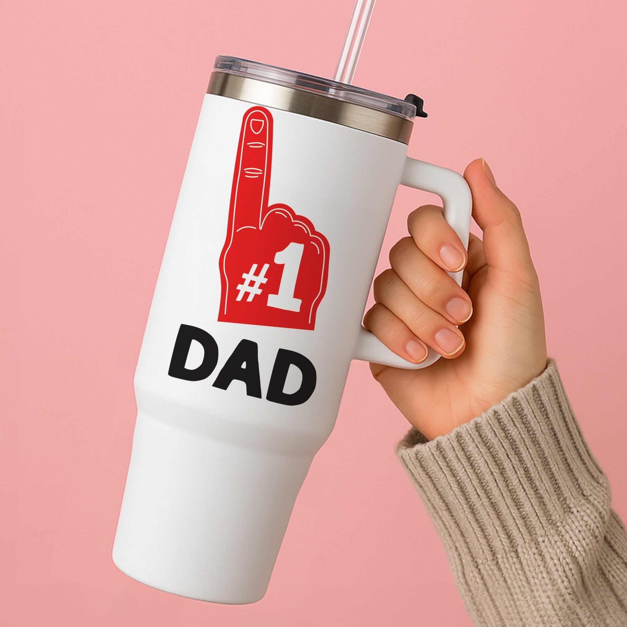 #1 Dad Foam Finger Tumbler