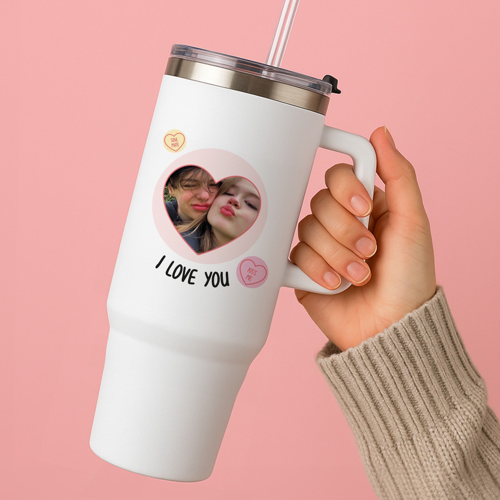 I Love You - Personalised Couples Tumbler