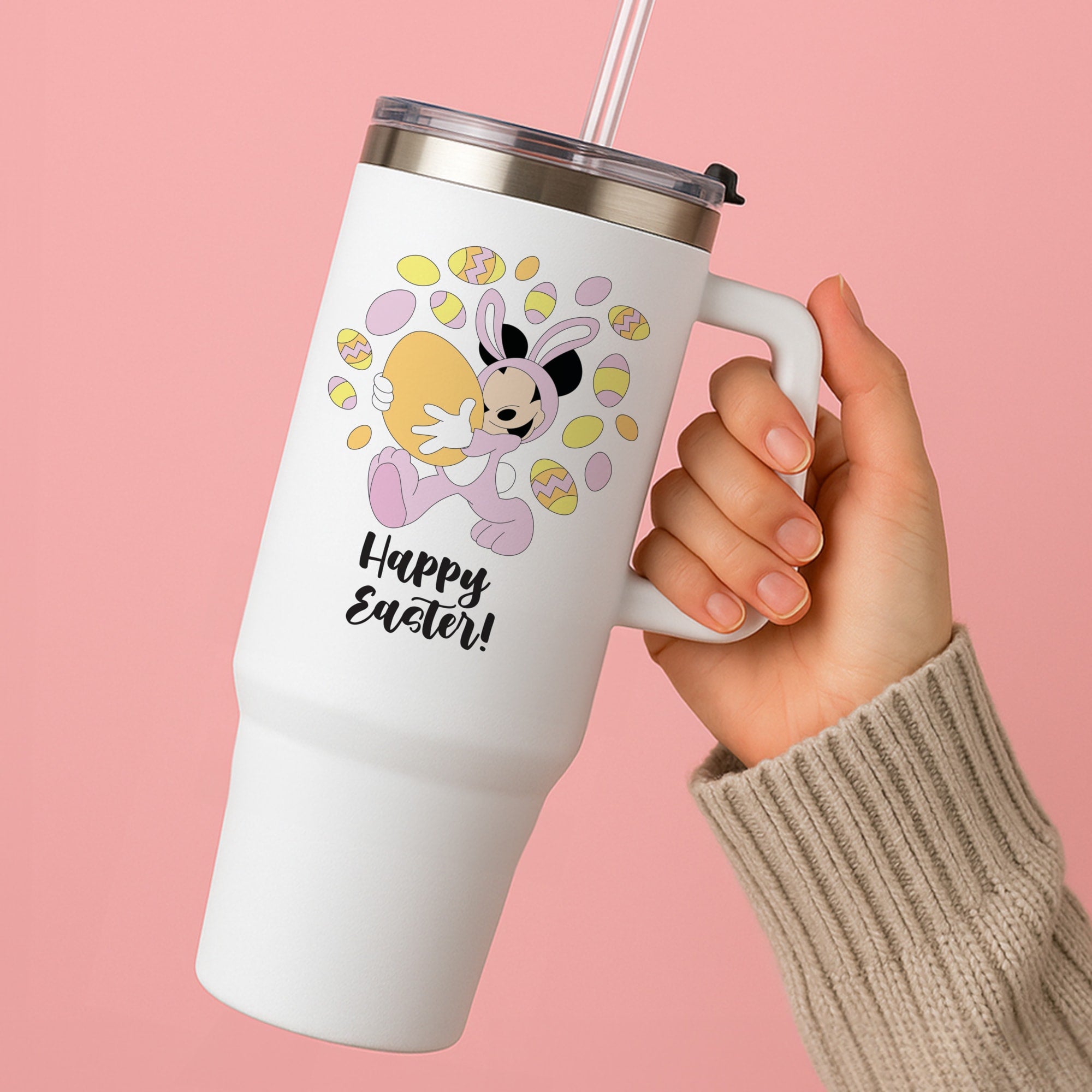 Happy Easter Pink Tumbler