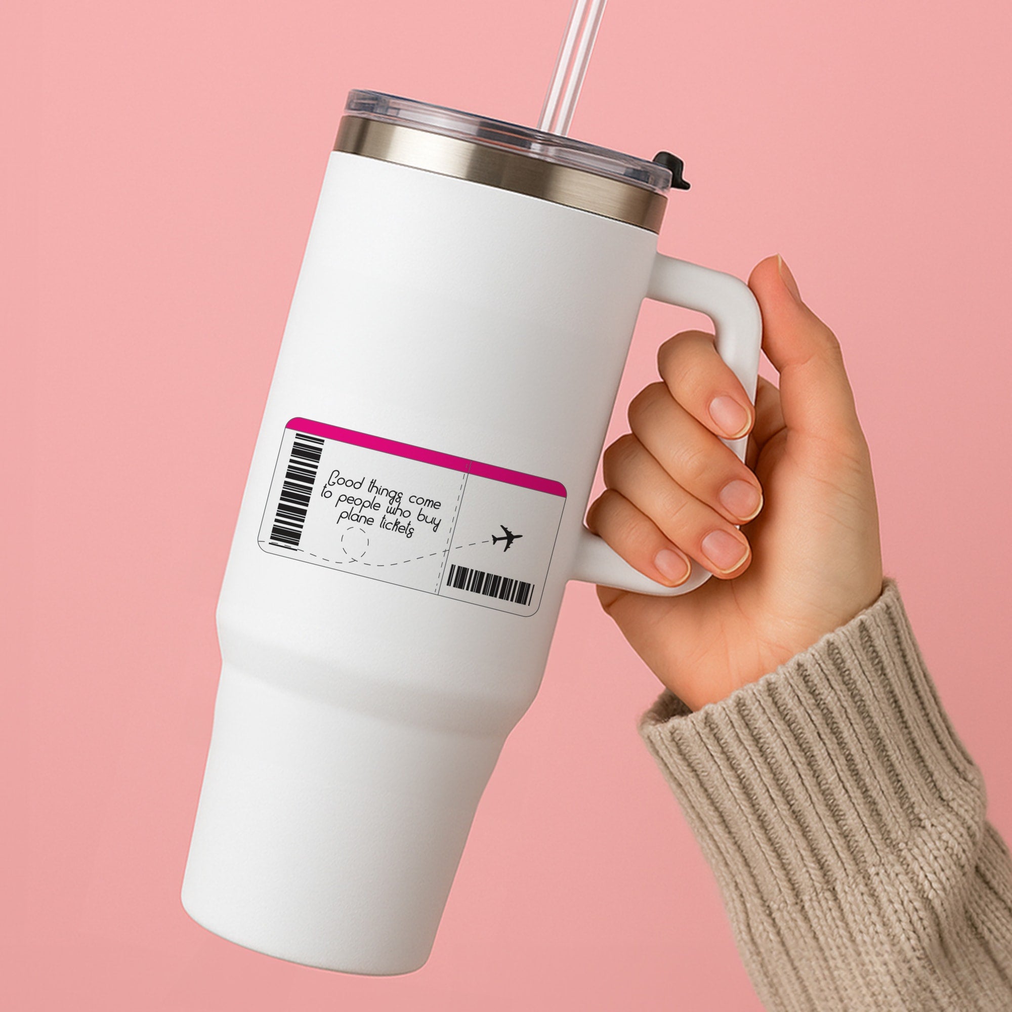 Buy Plane Tickets - Travel Tumbler