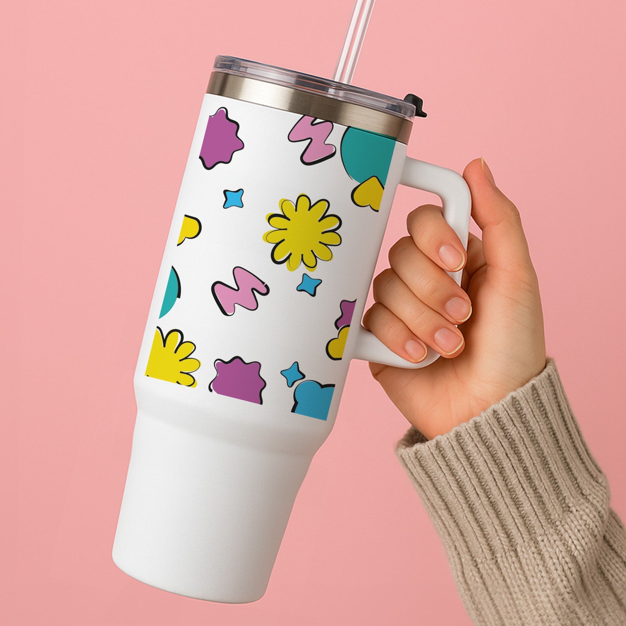 K-Pop Band Flowers Patterns Tumbler