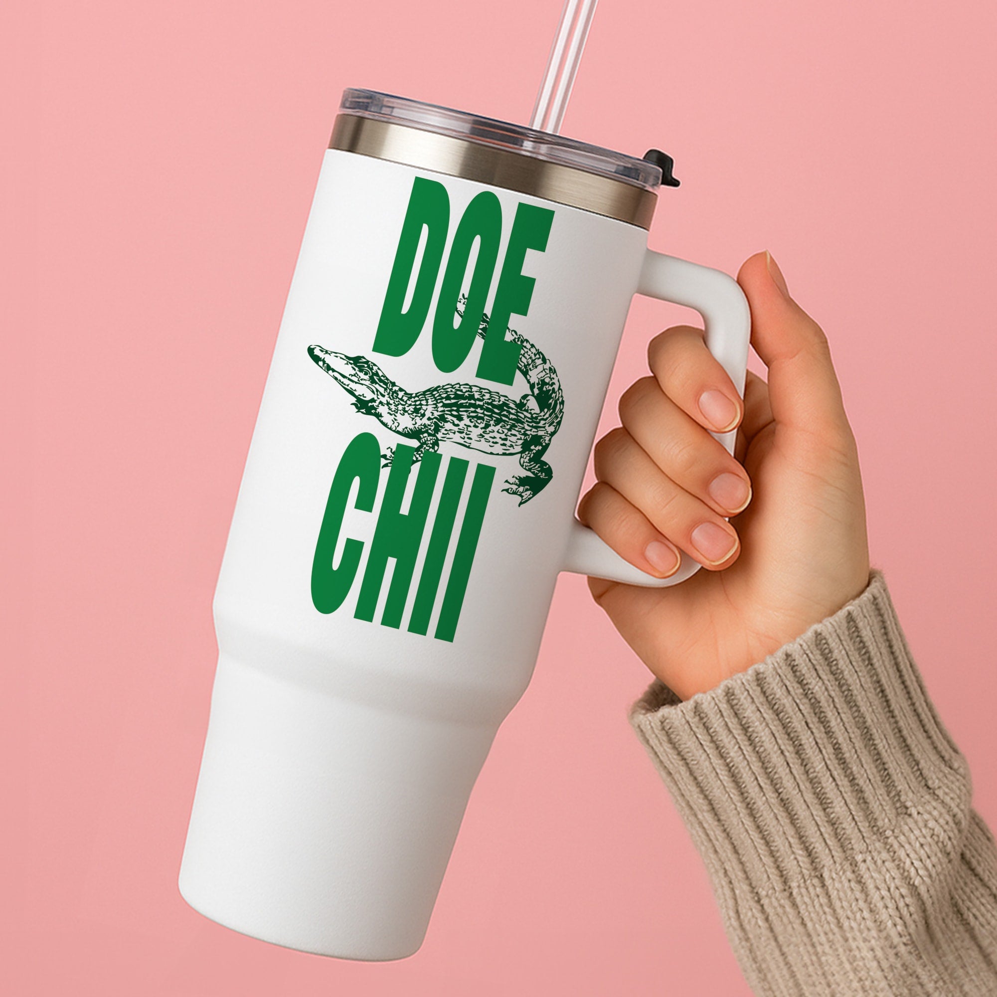Rapper Alligator Print Tumbler