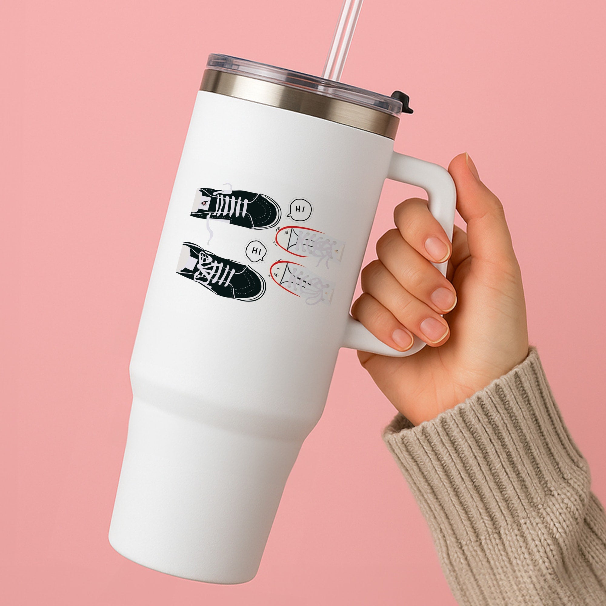 Hi - Heart TV Tumbler