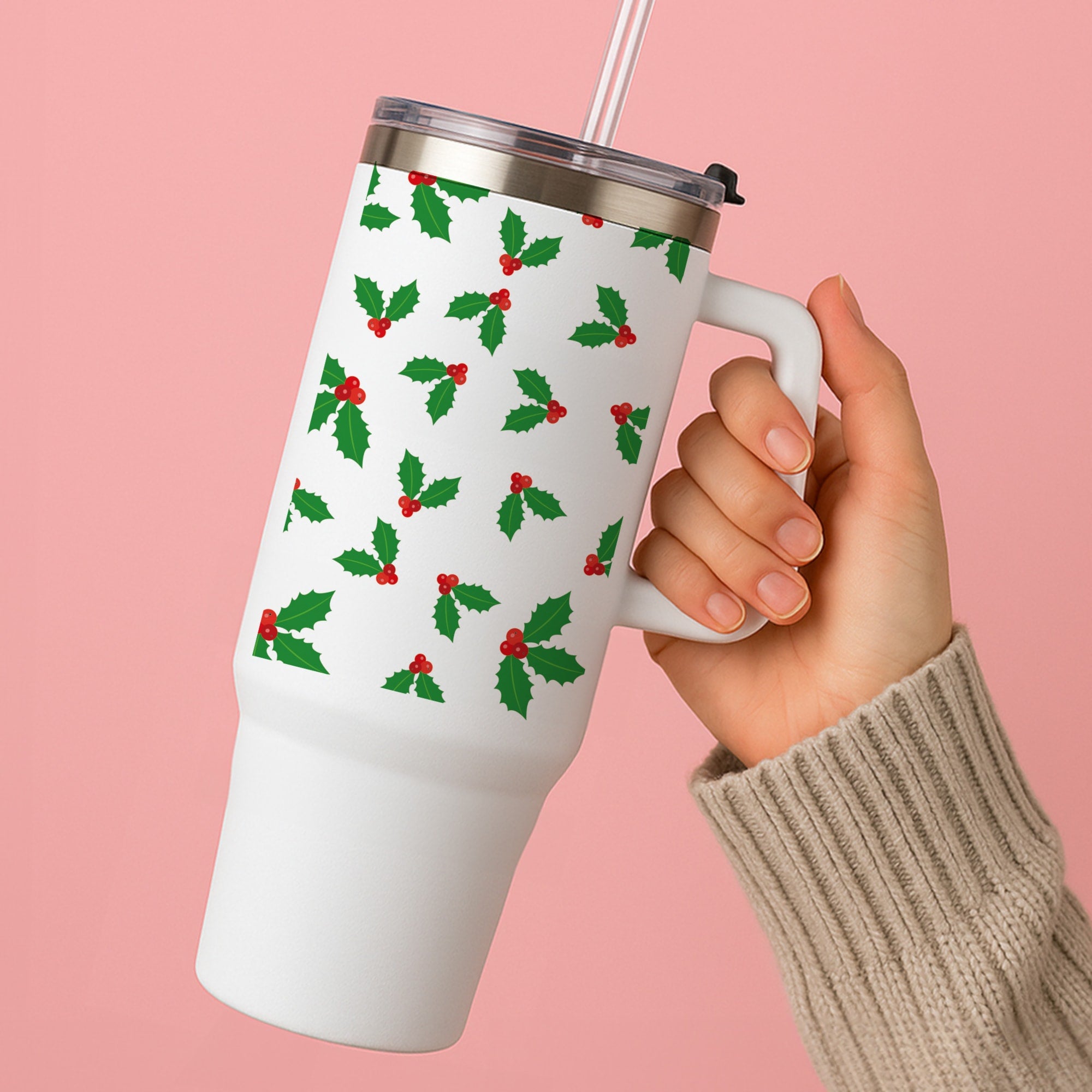 Holly - Christmas Patterns Tumbler