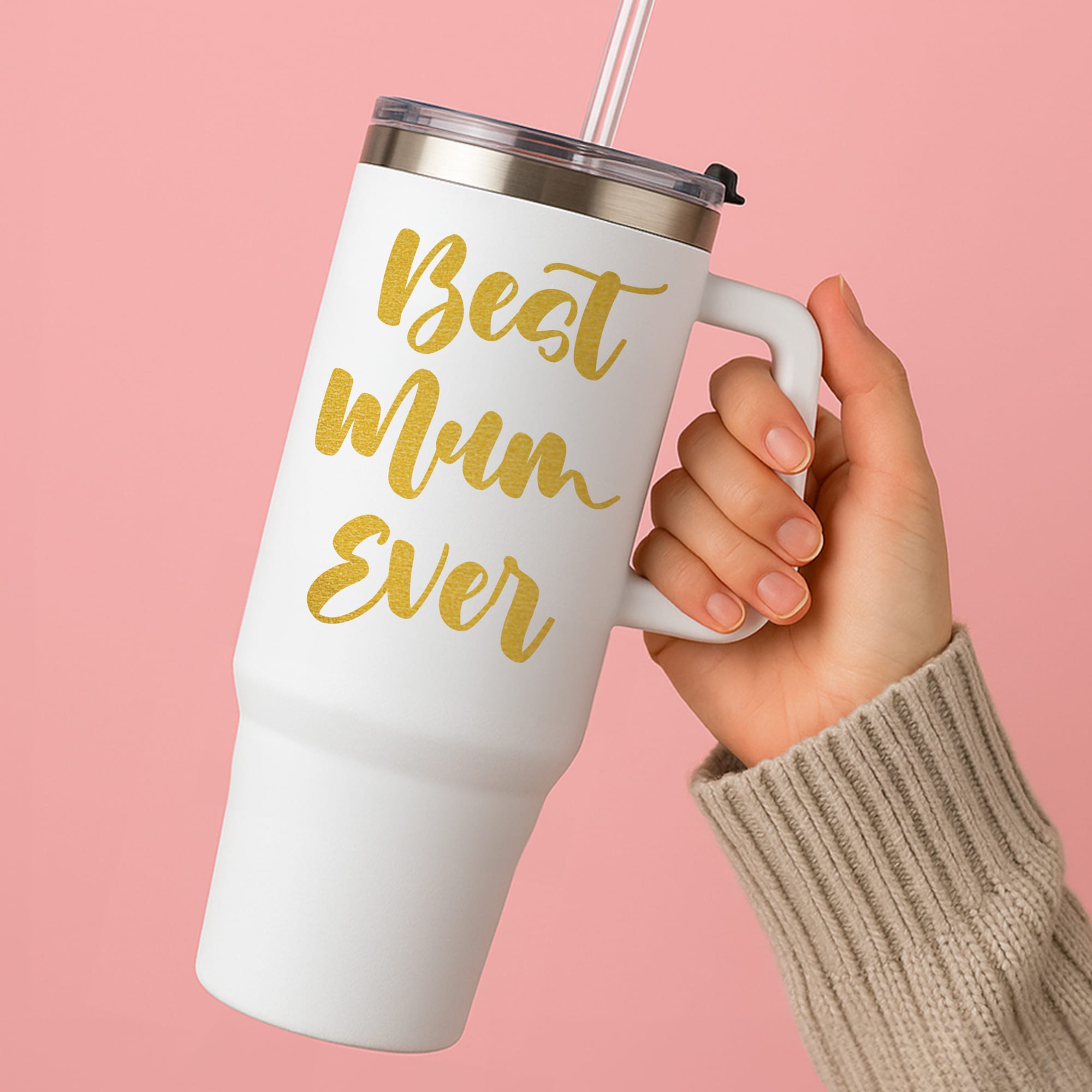 Golden Best Mum Ever Tumbler