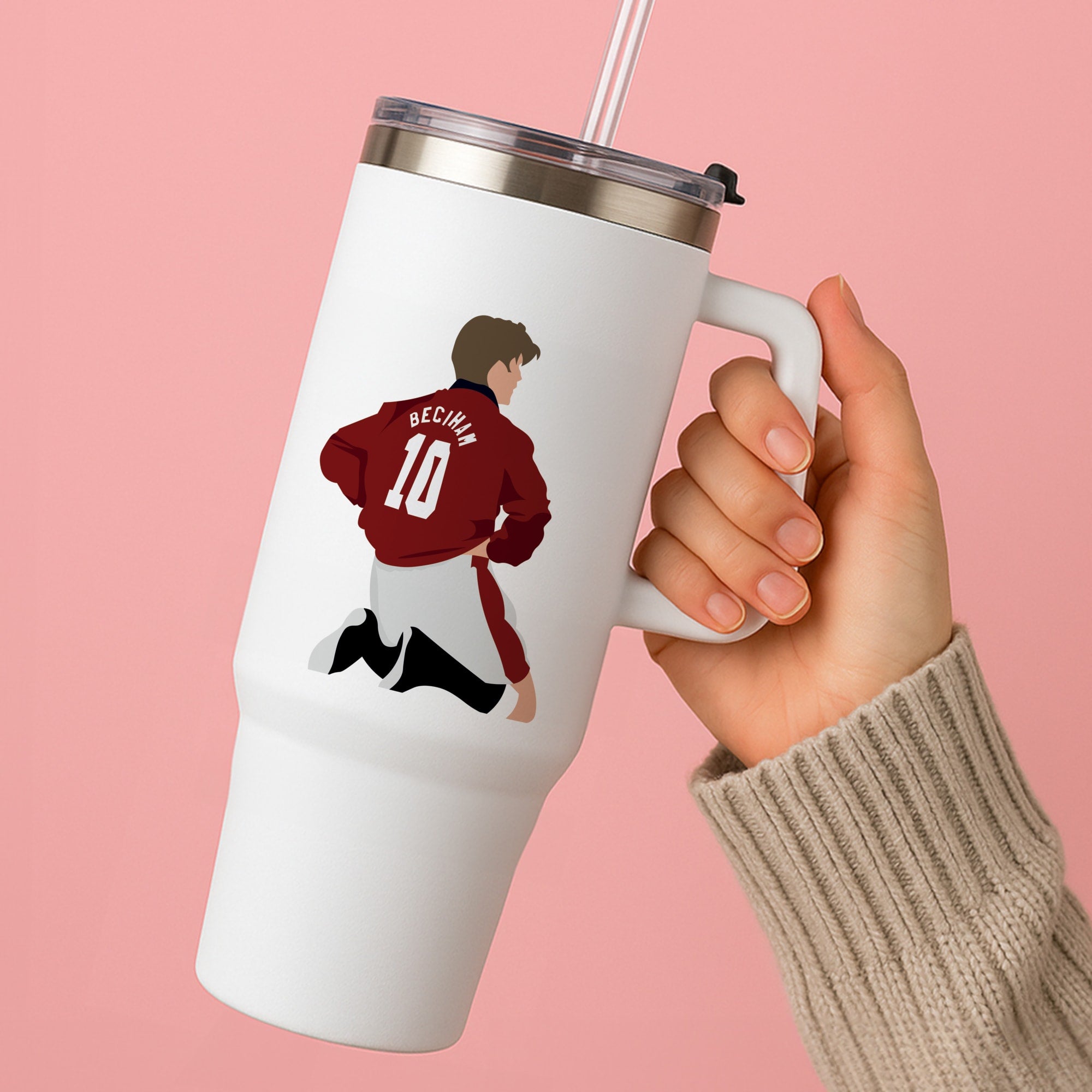 Beckham - Football Tumbler