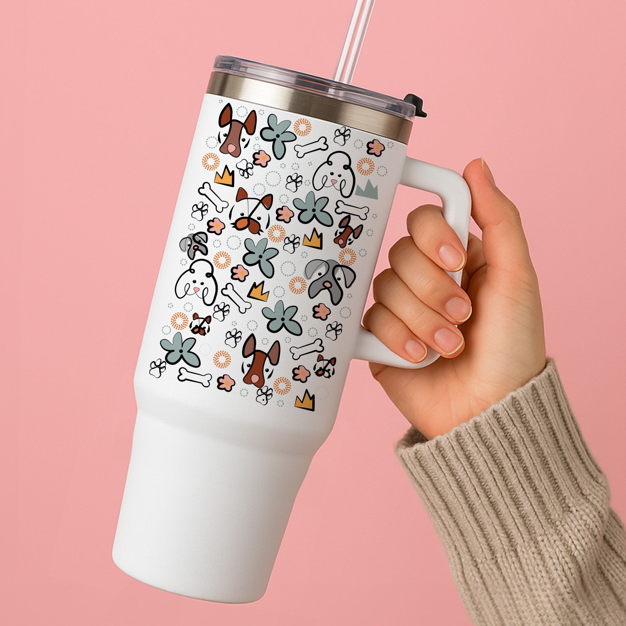 Bones and dogs - Dog Patterns Tumbler