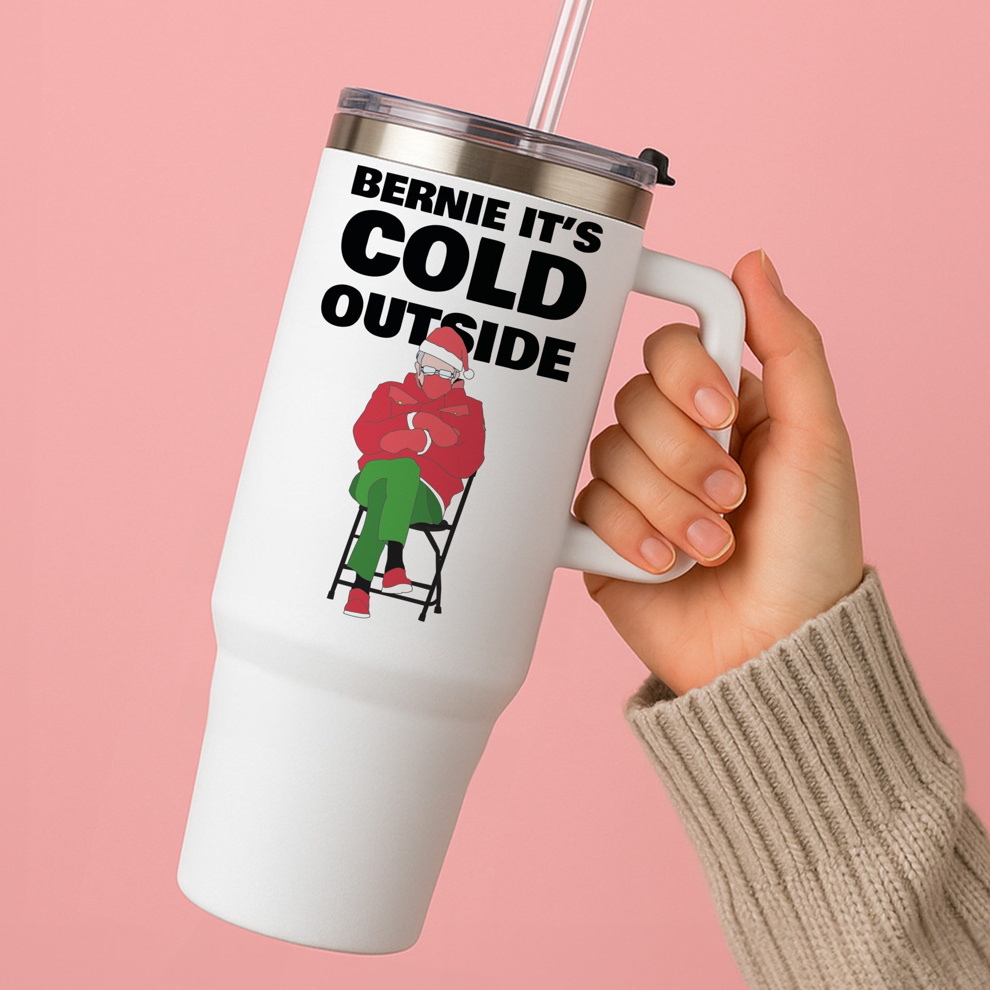 Bernie It's Cold Outside Tumbler