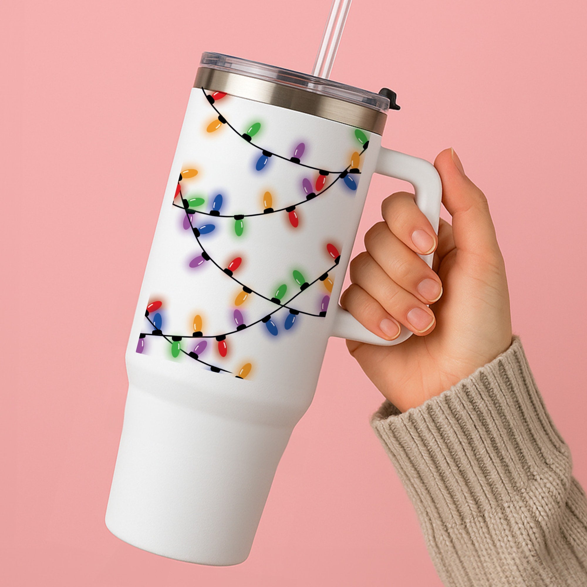 Rainbow Lights - Christmas Patterns Tumbler