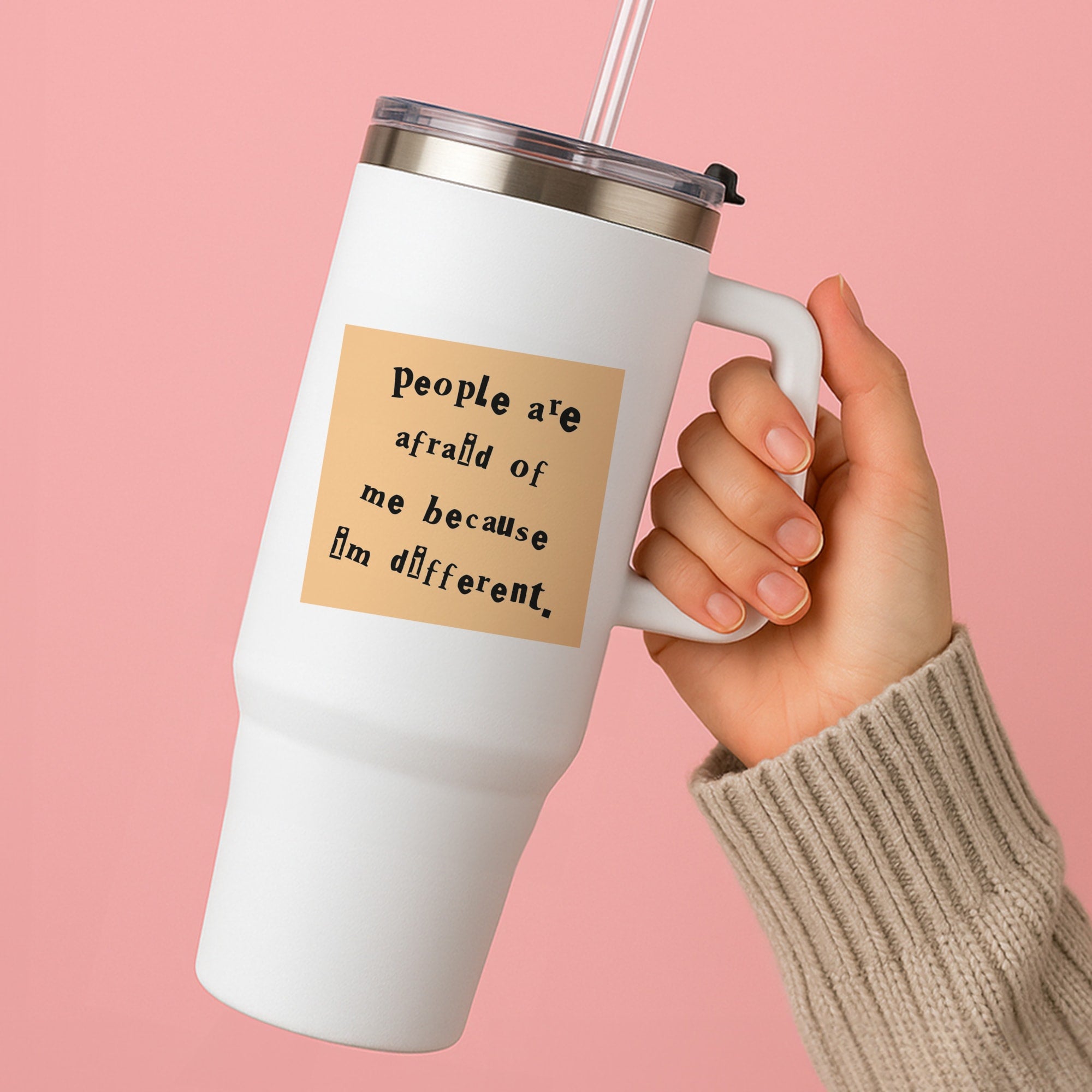 People Are Afraid Of Me - Scissorhands Tumbler