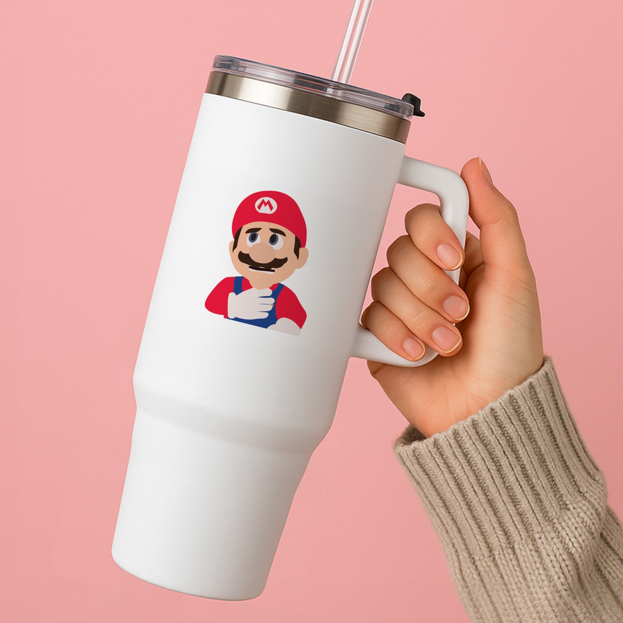 Worried Mario Tumbler