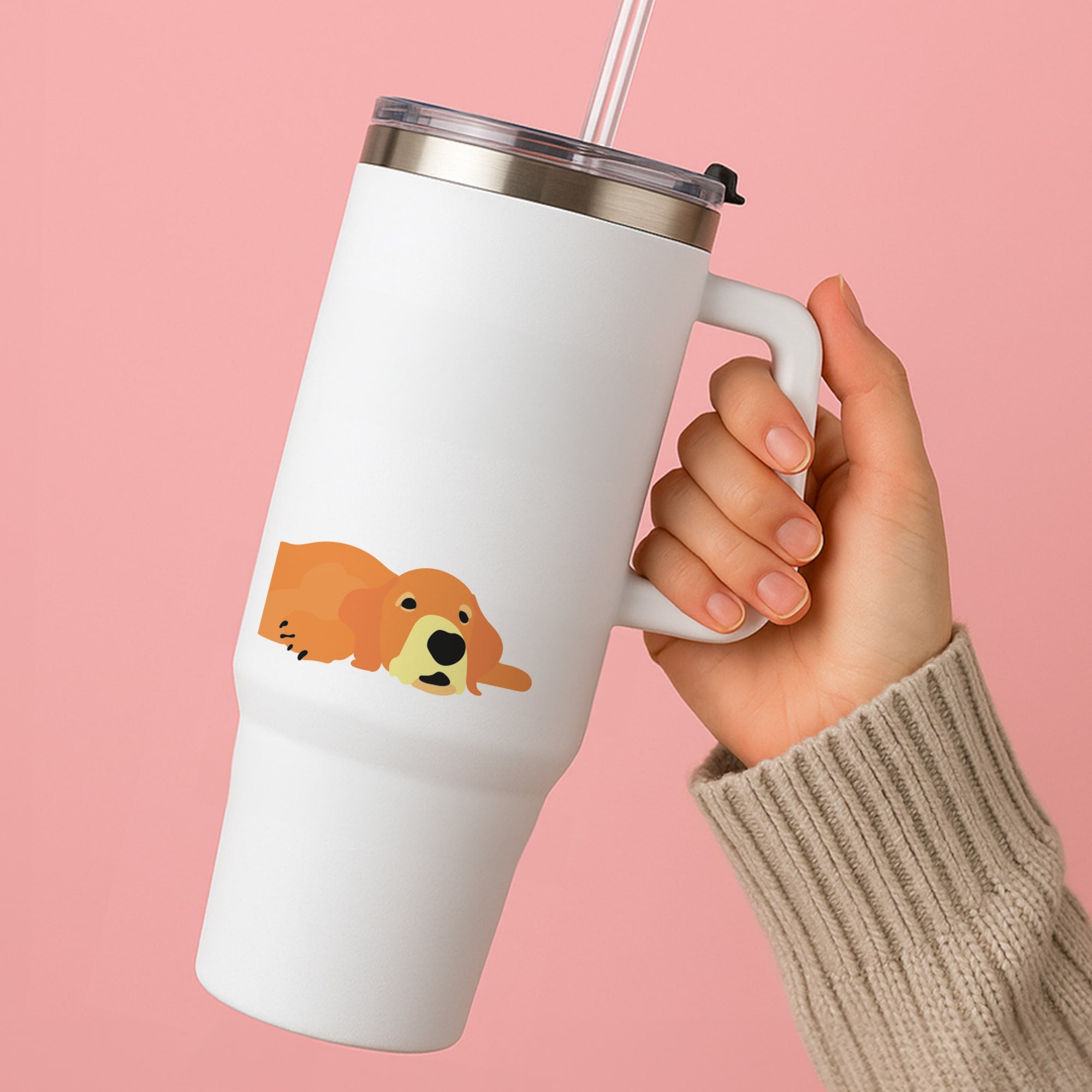 Laying and chilling - Dog Patterns Tumbler