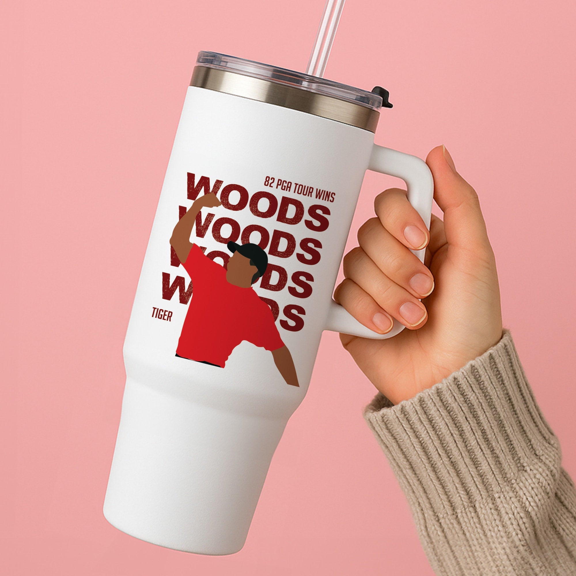 Woods Dark Red Tumbler
