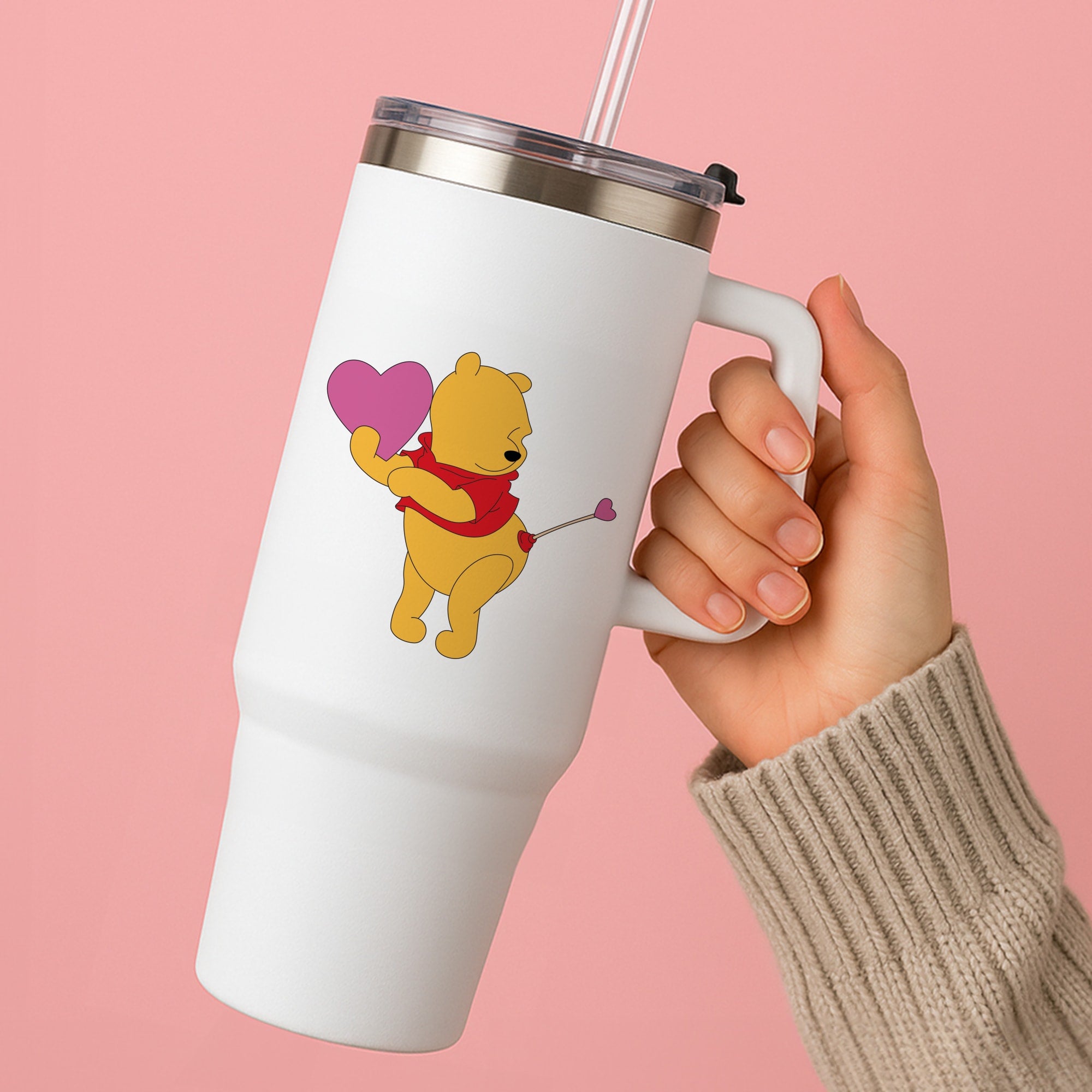 Cupid Pooh Valentine's Tumbler