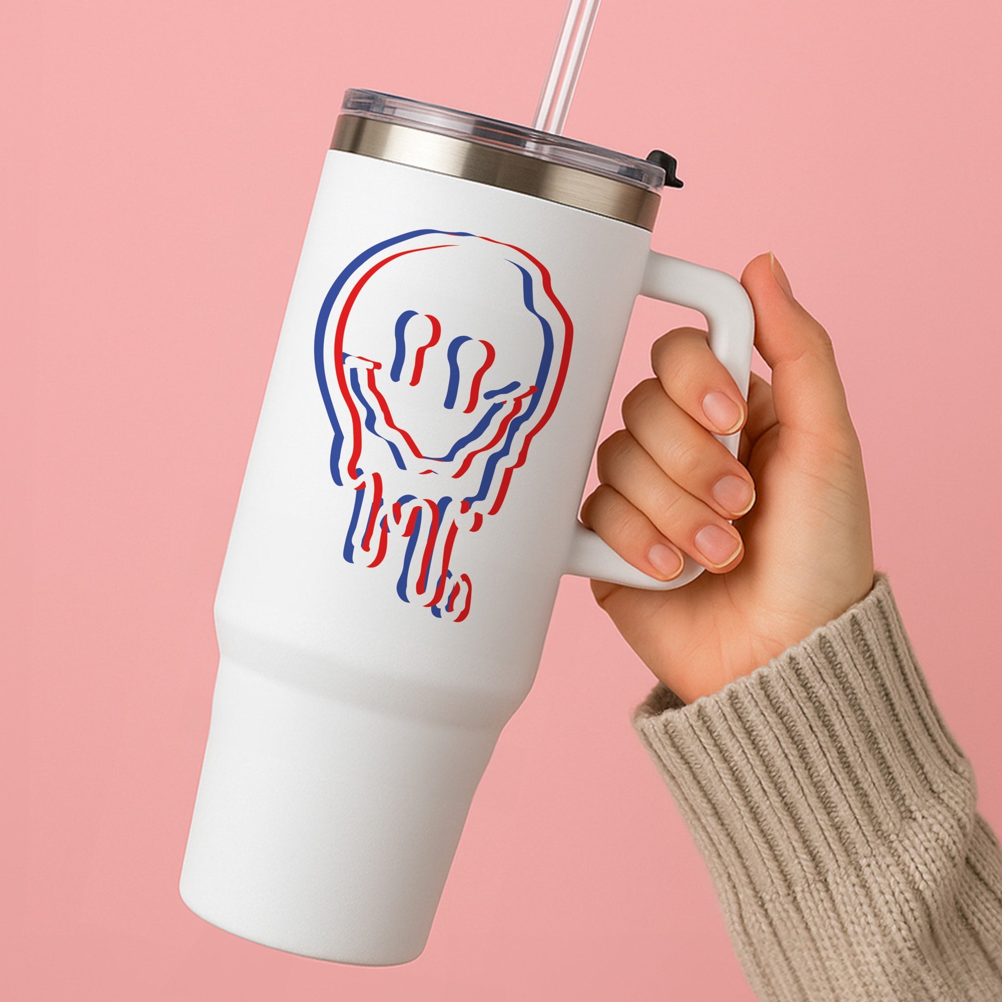 Red Smiley - Juice Tumbler