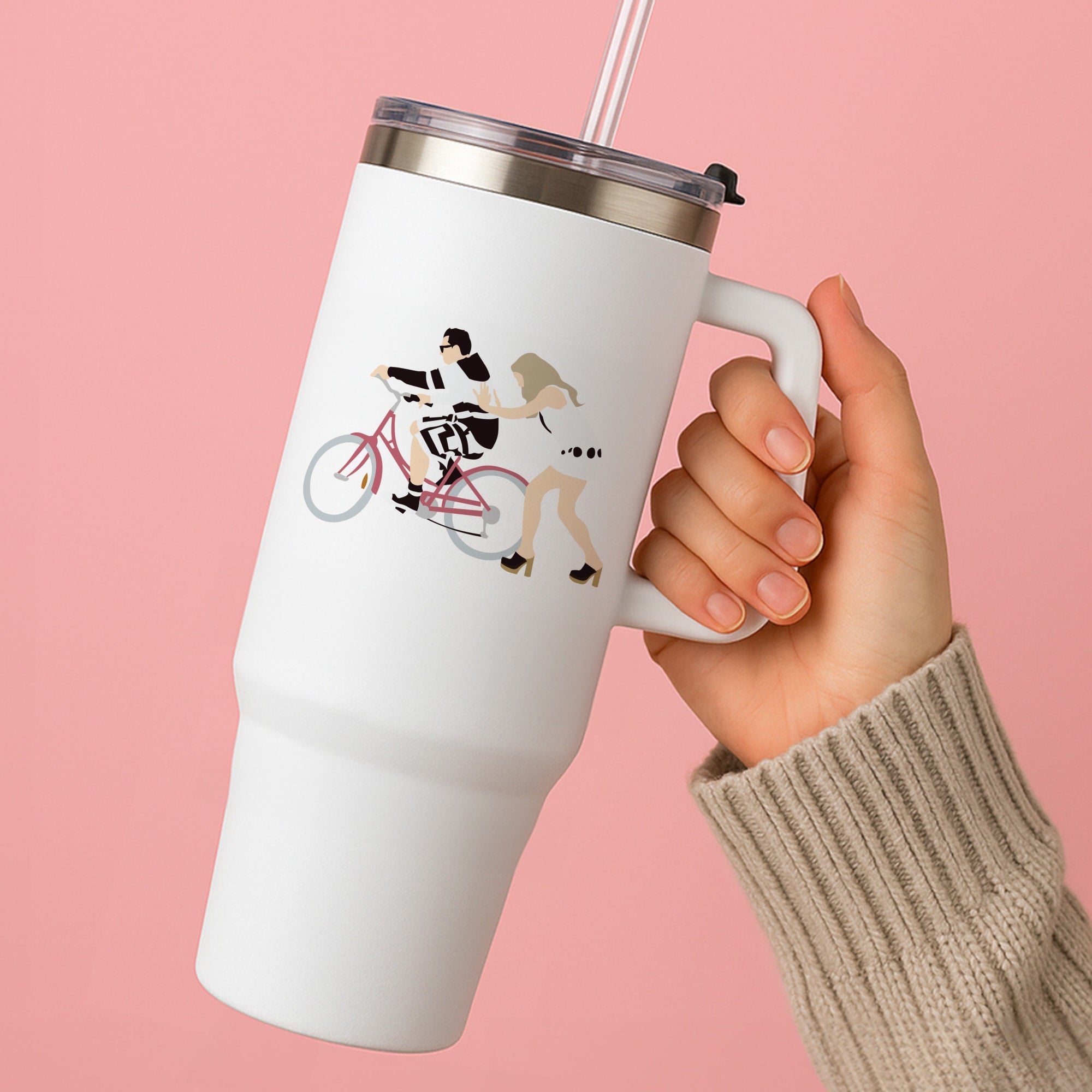David Riding A Bike Tumbler