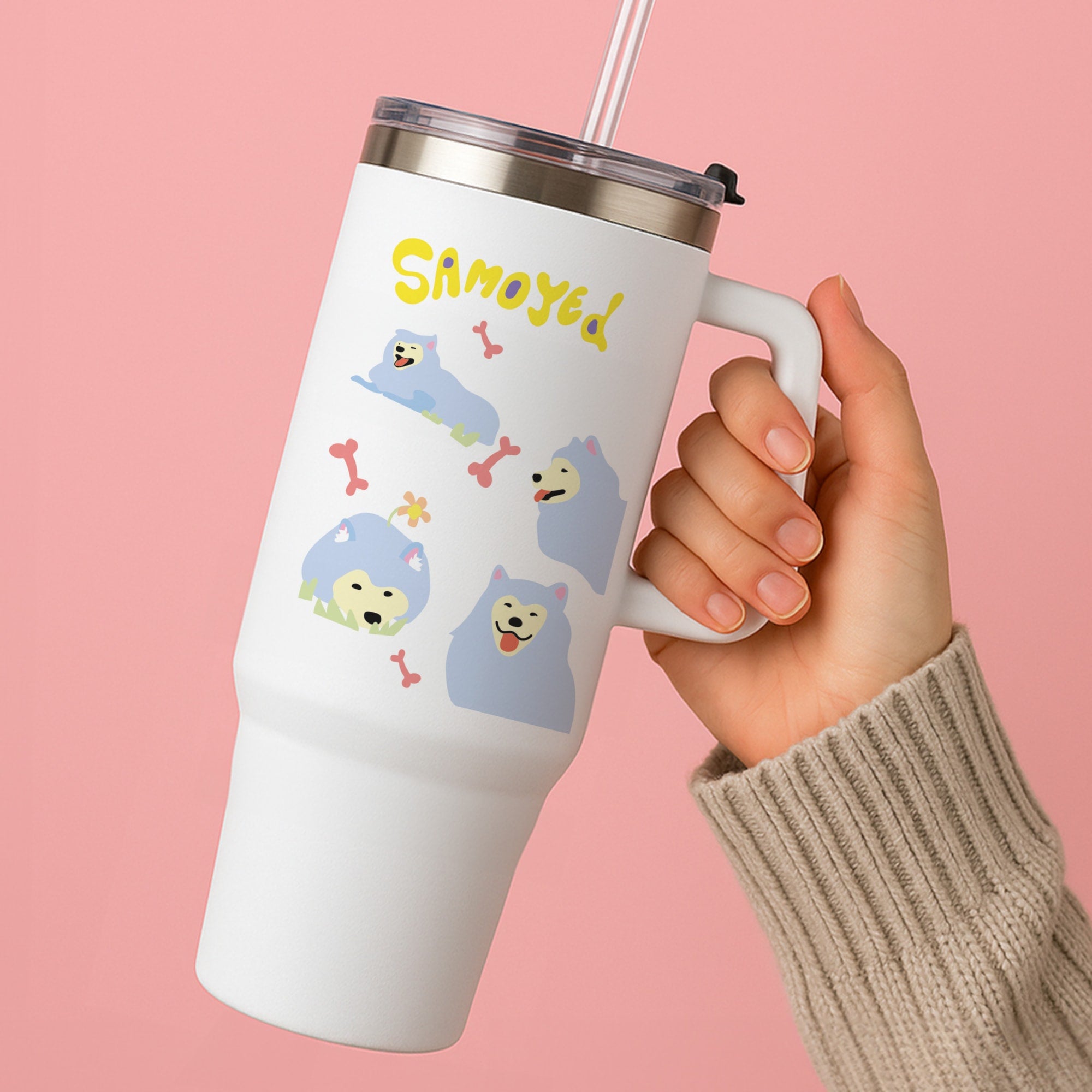 Samoyed - Dog Patterns Tumbler