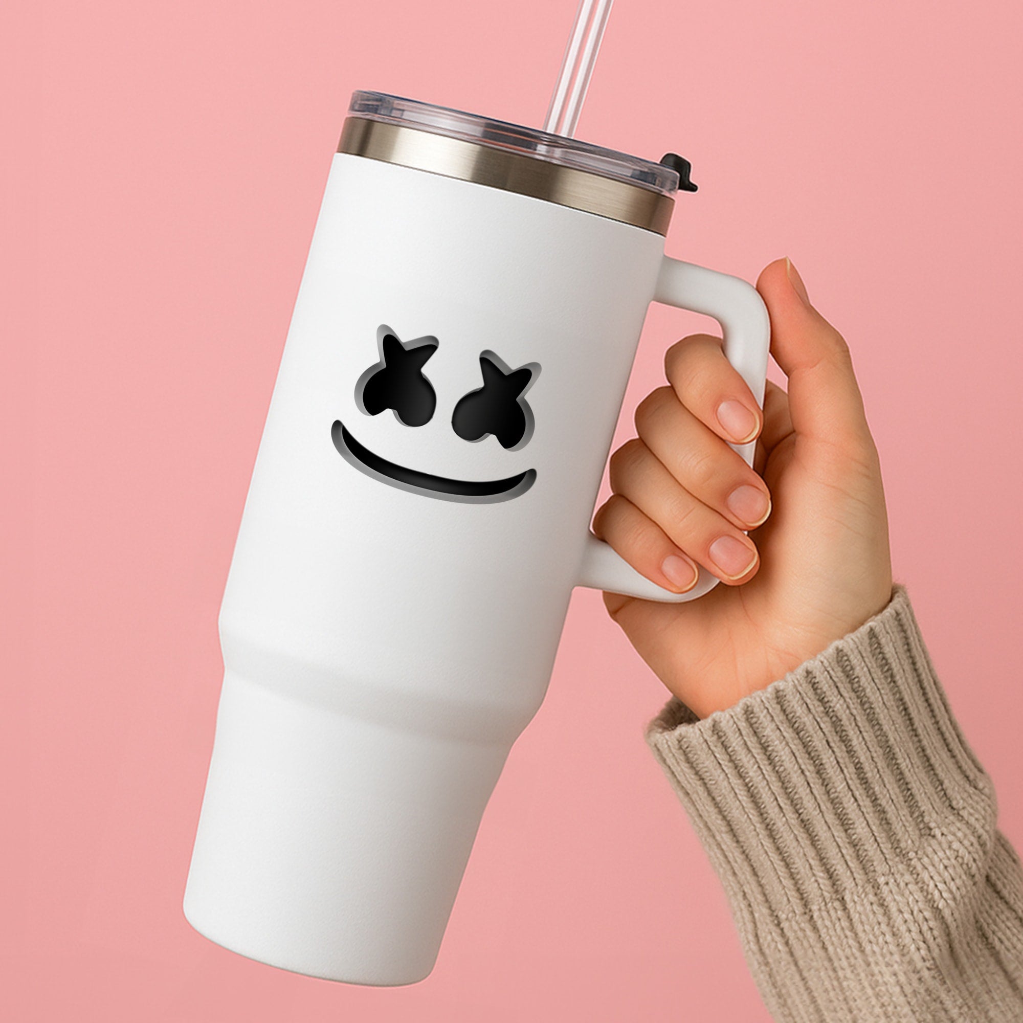 White Helmet DJ Helmet Tumbler