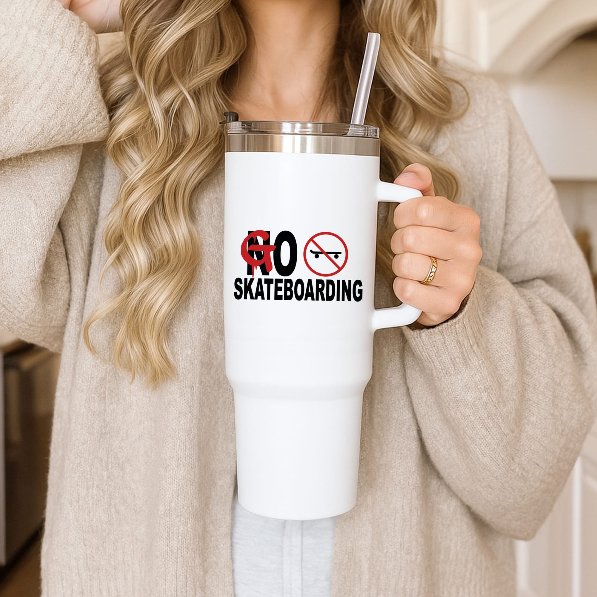 Go Skateboarding - Skate Aesthetic  Tumbler