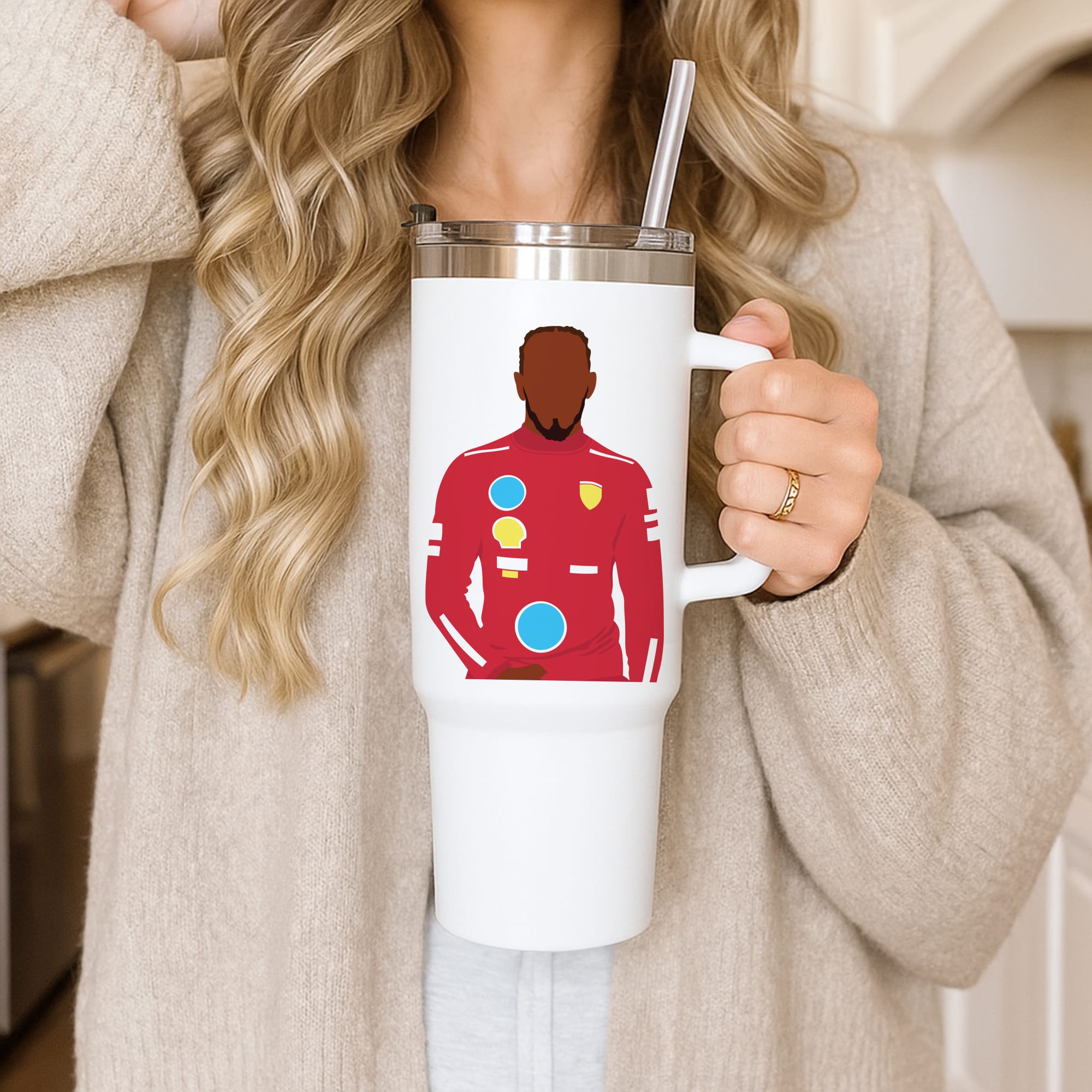 Hamilton In Red Tumbler