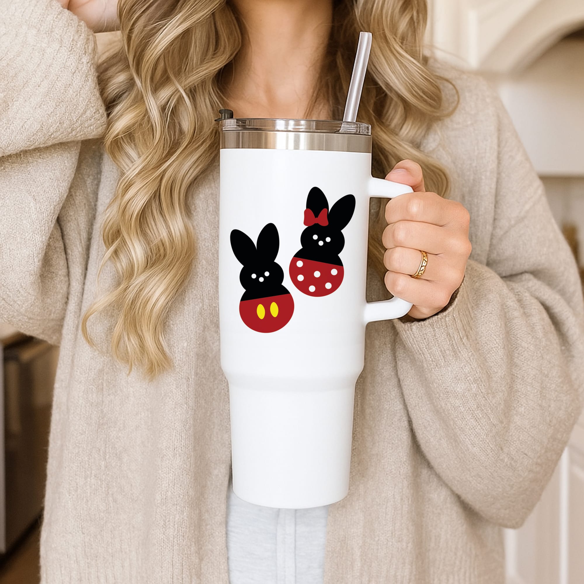 Mouse Peeps Pattern Tumbler