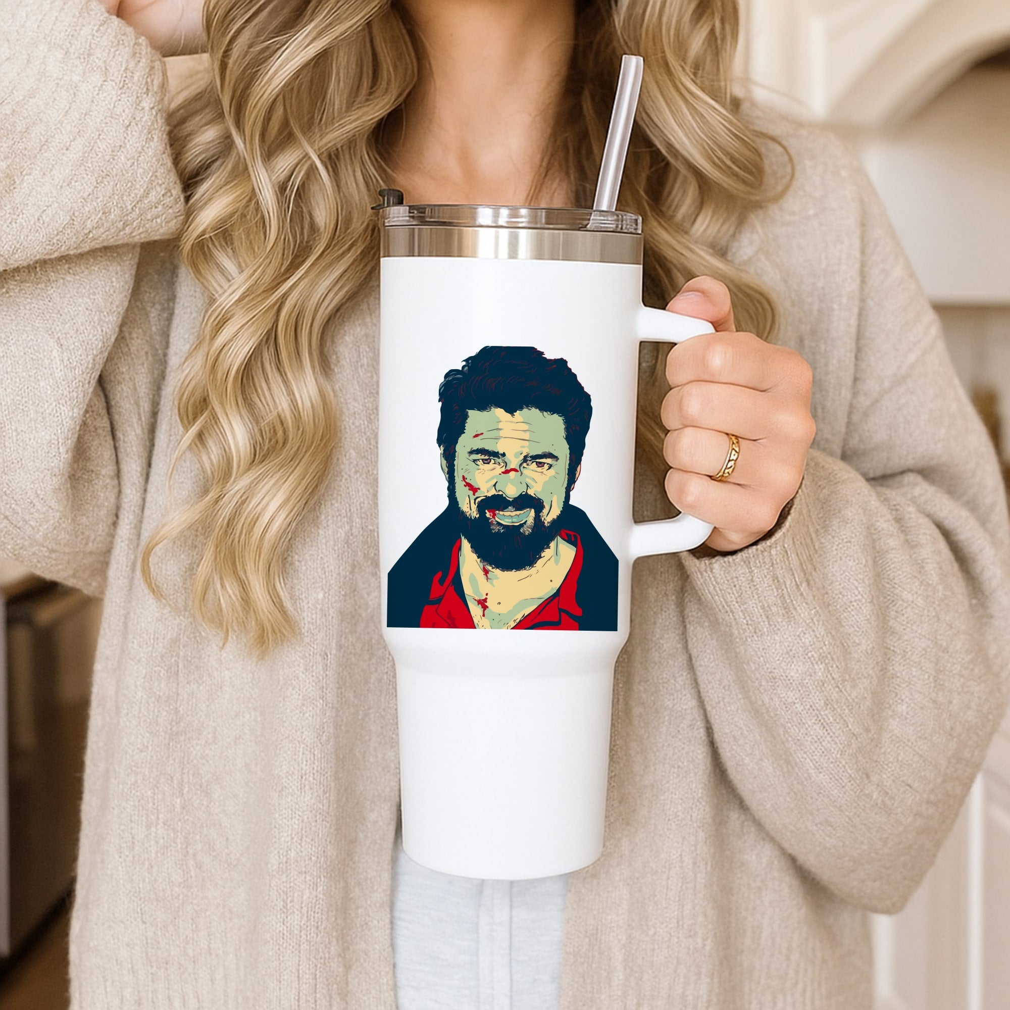 Billy Butcher Face Tumbler