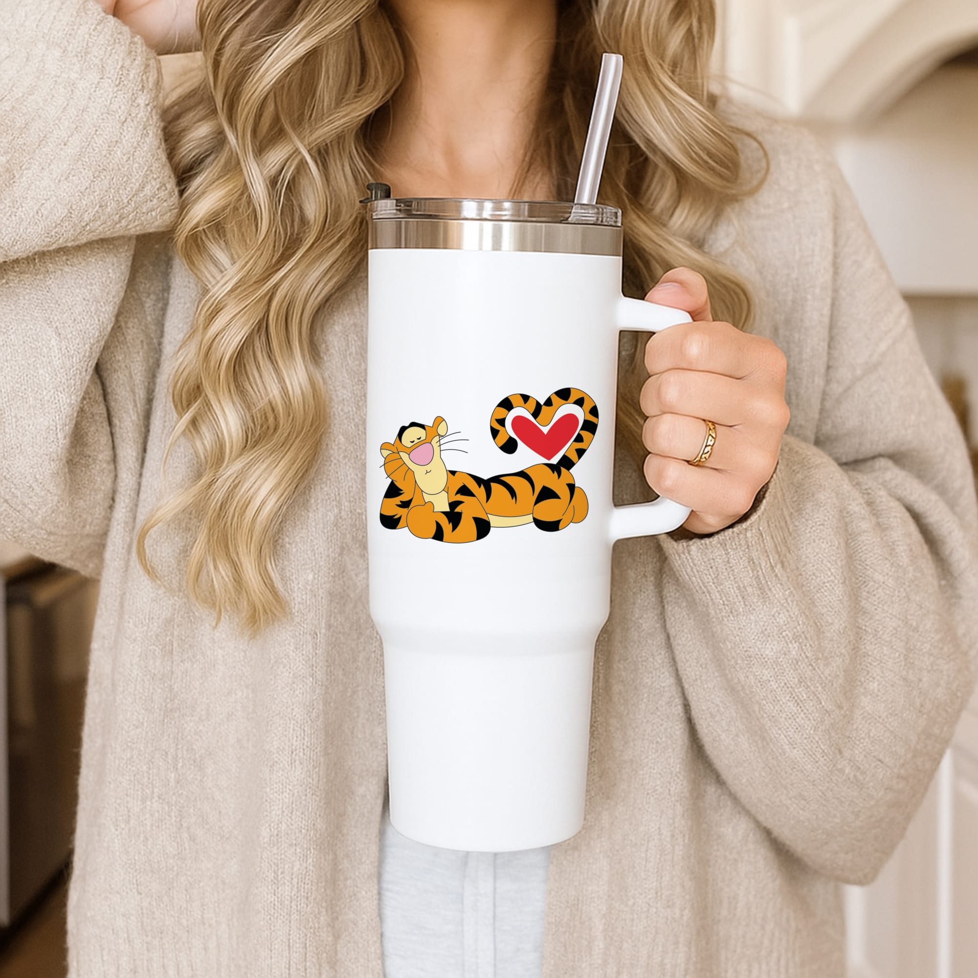 Tiger Valentine's Tumbler