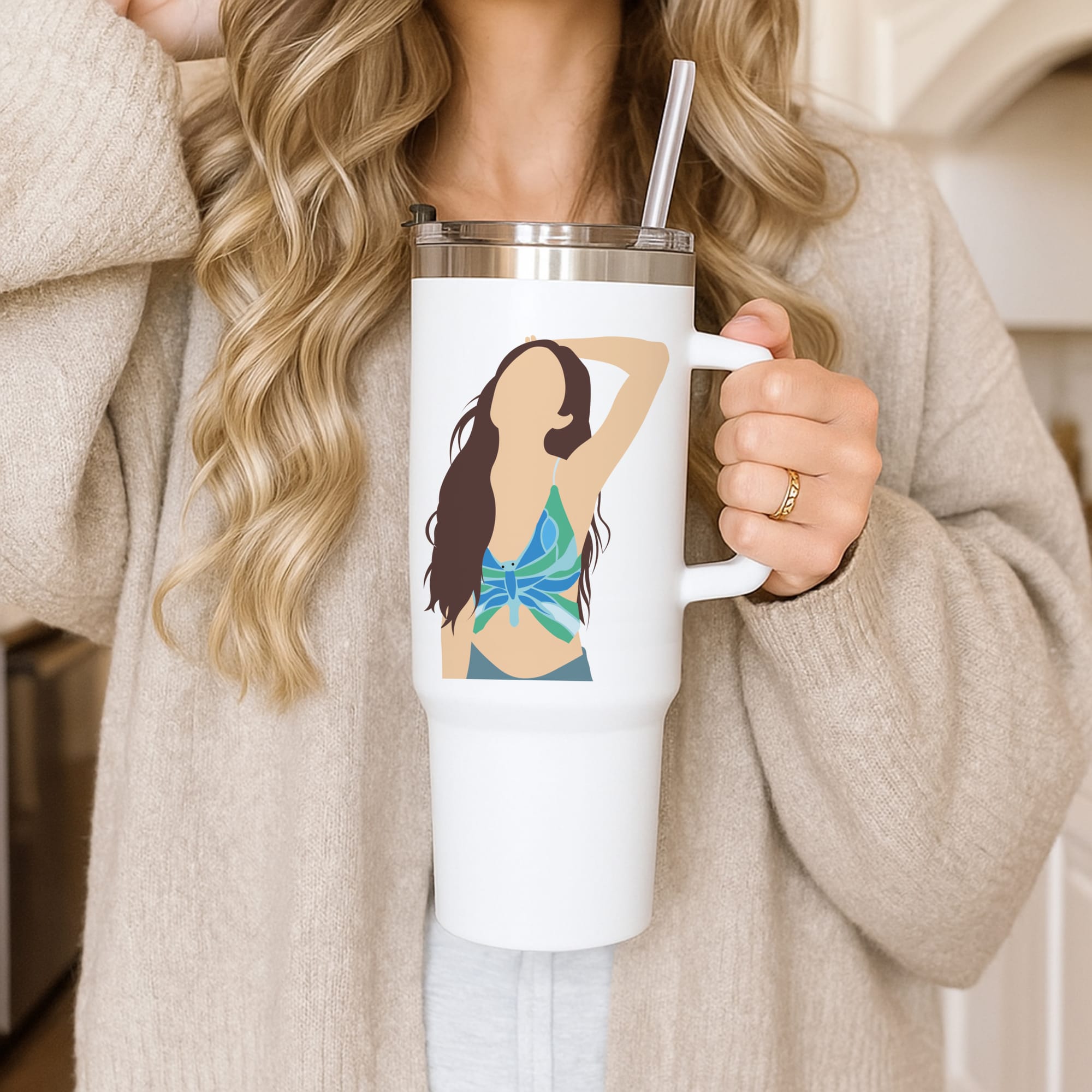 Butterfly Top - Olivia Tumbler
