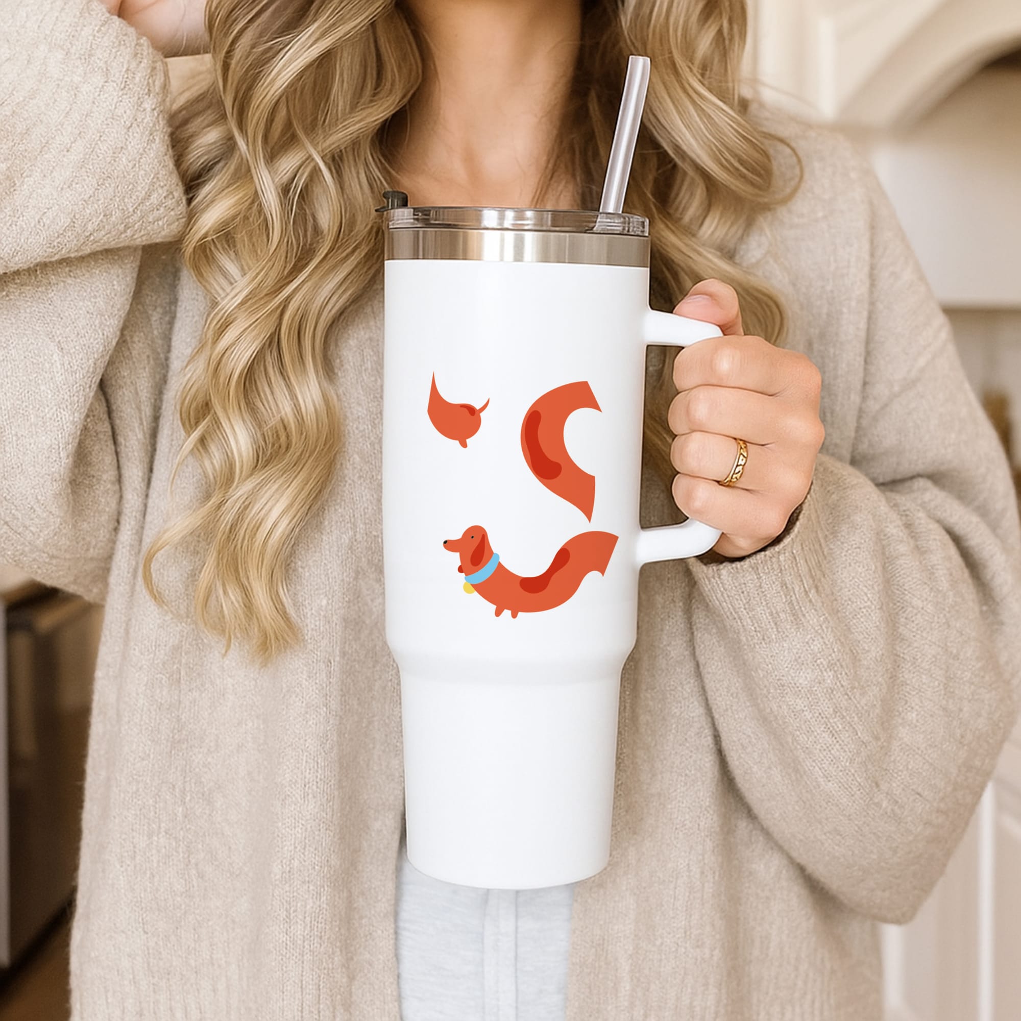 Sausage dog wrapped round - Dachshunds Tumbler