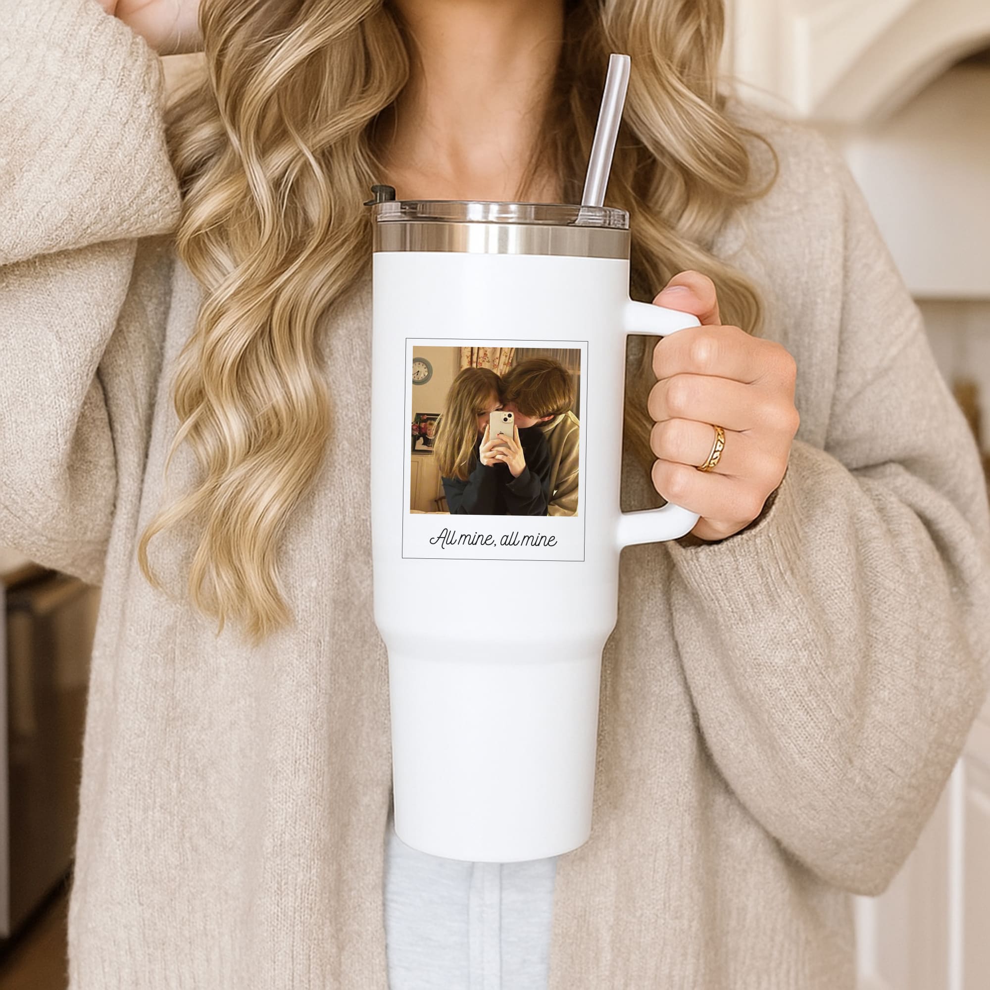 All Mine, All Mine - Personalised Couples Tumbler