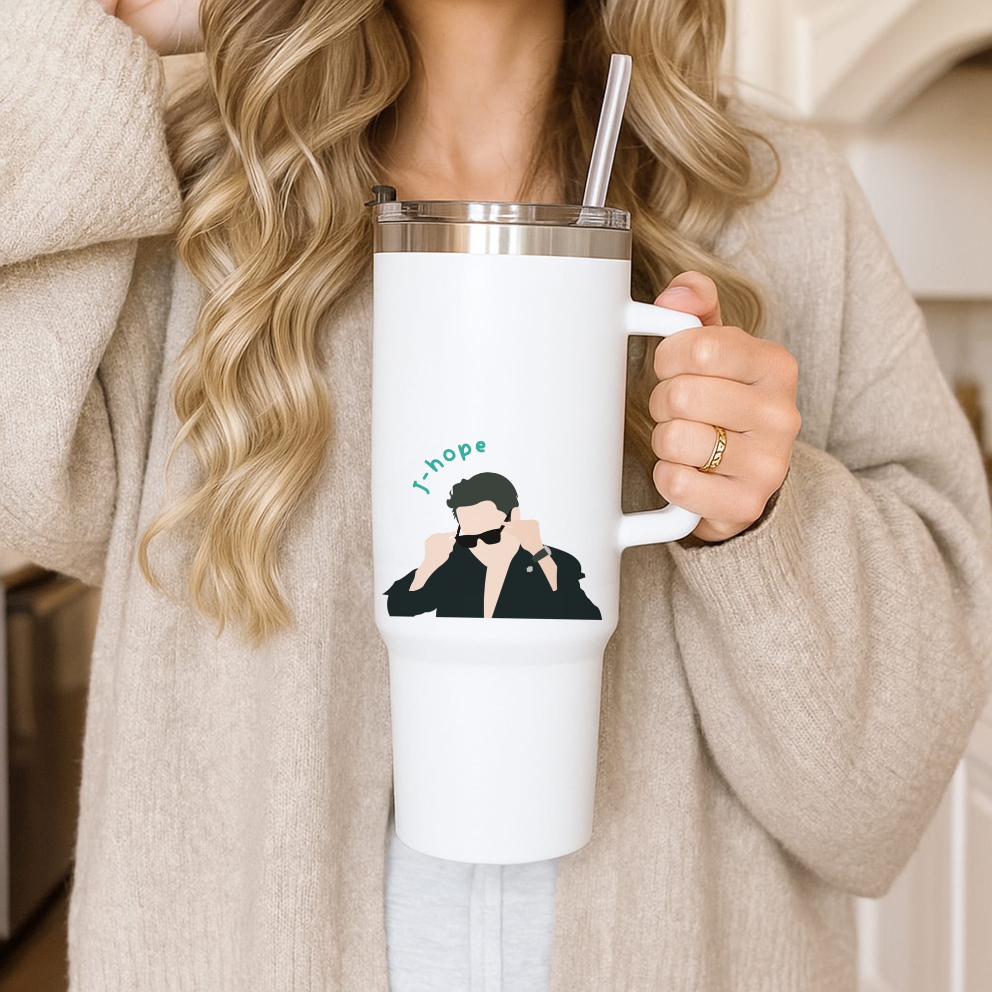 J-Hope Glasses - K Pop Tumbler