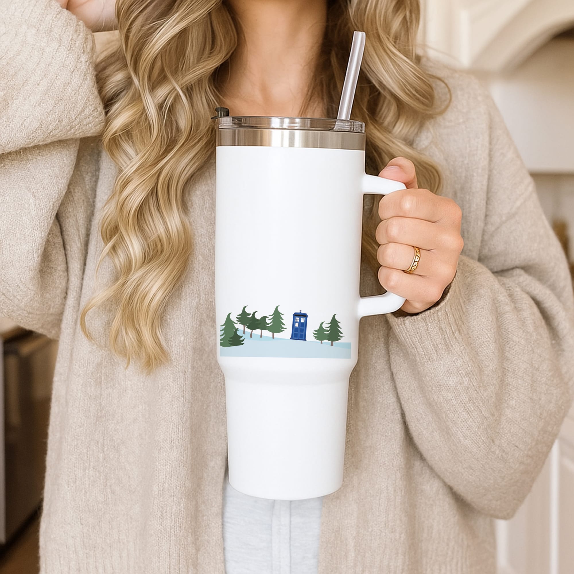 Christmas Tardis - Doctor Who Tumbler