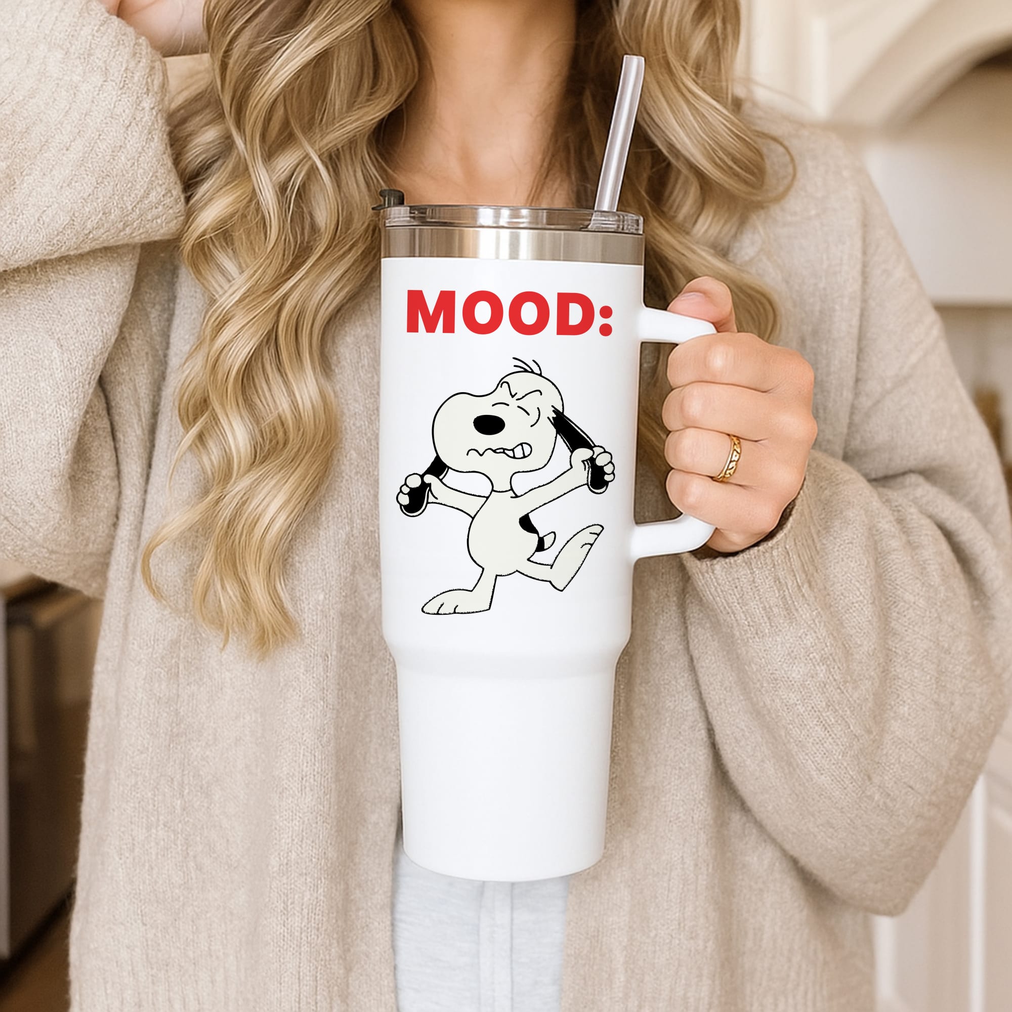 Mood Cartoon Beagle Tumbler