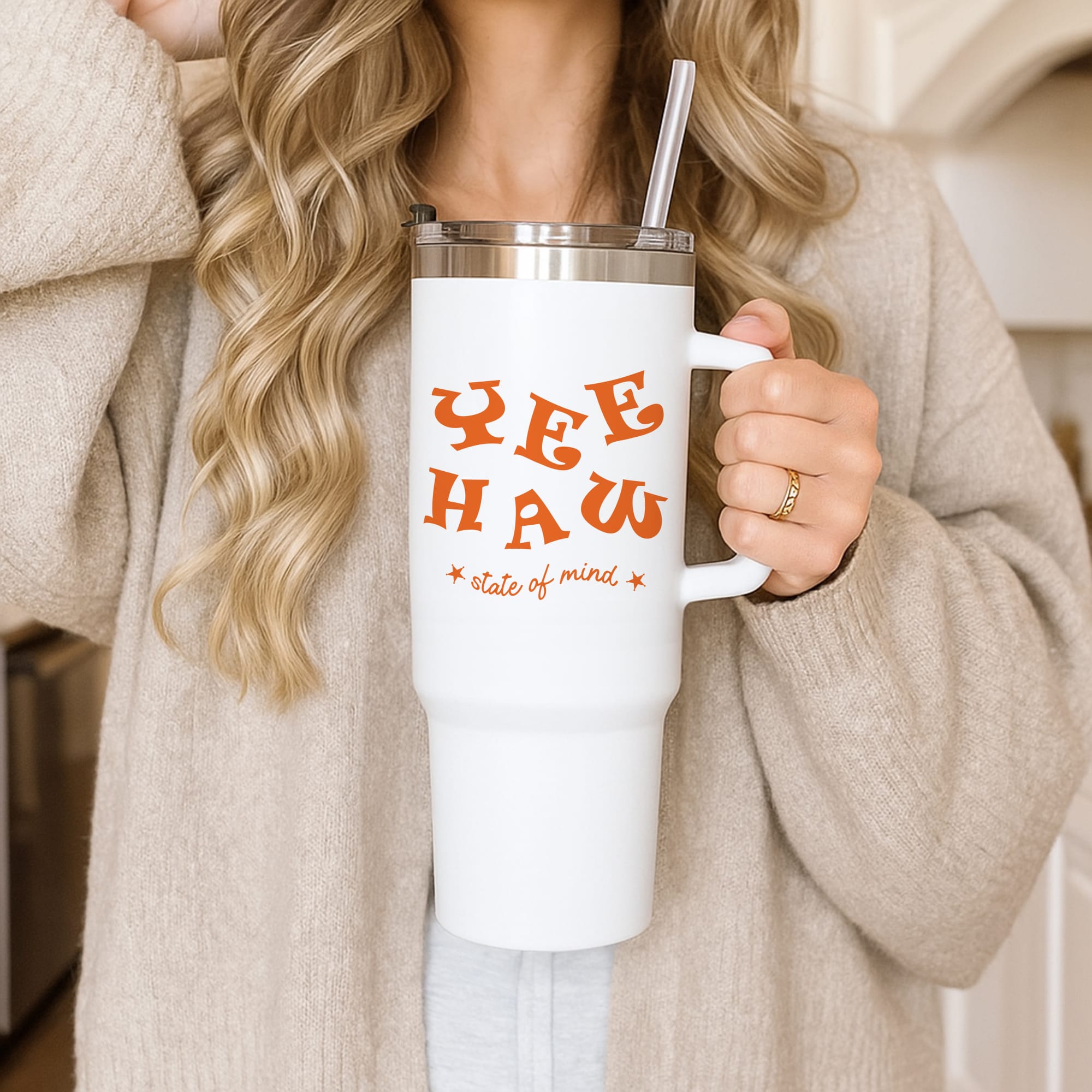 Yee-Haw State Of Mind Tumbler