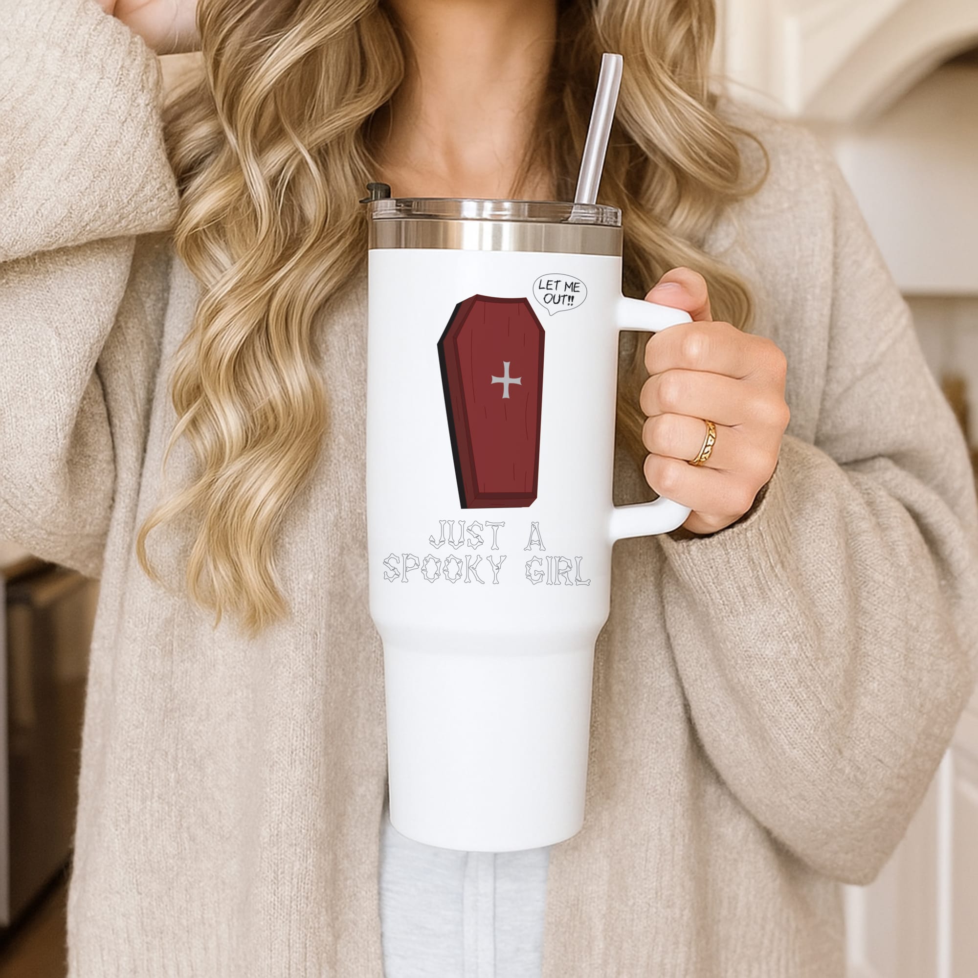 Just A Spooky Girl Tumbler