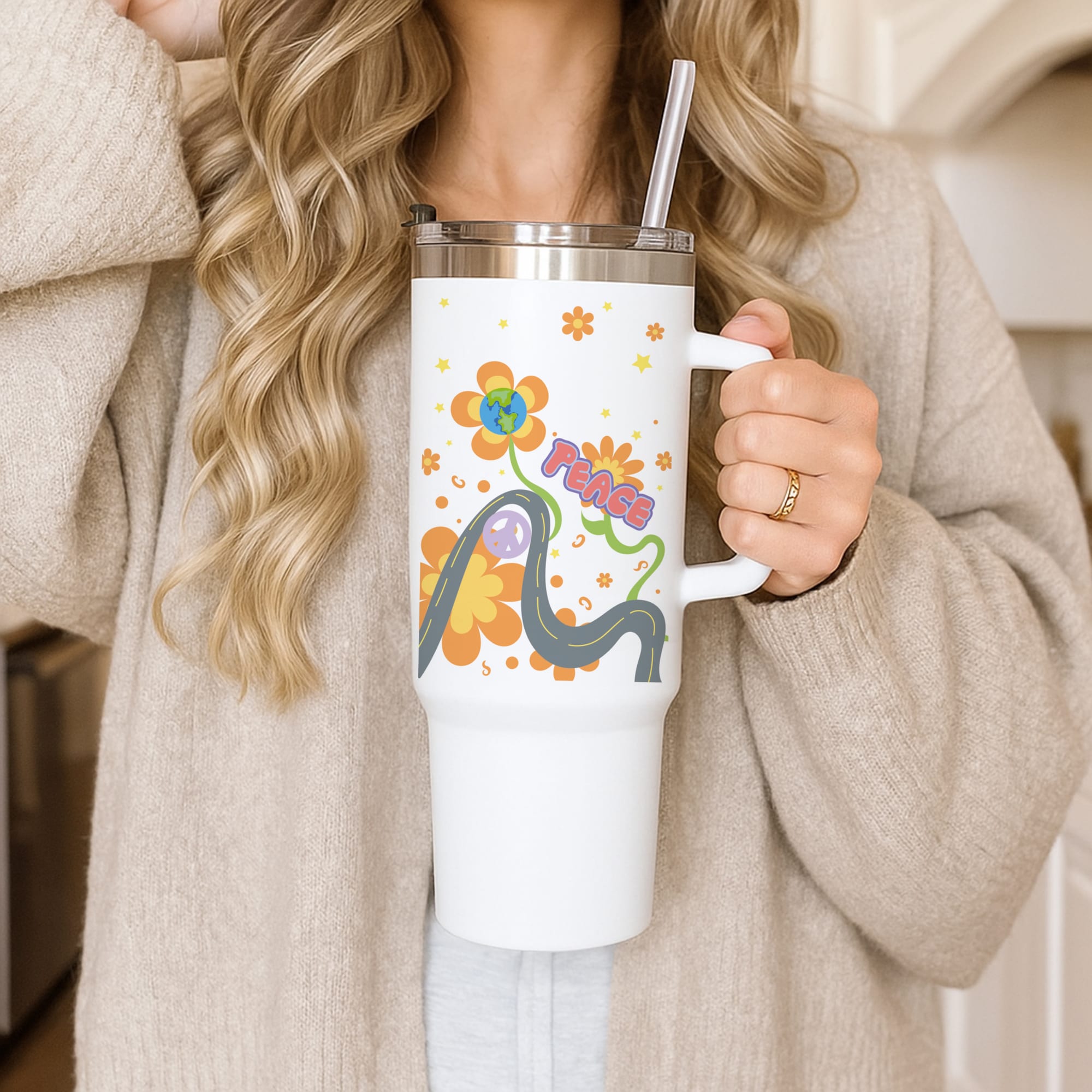Peace - Cars Tumbler