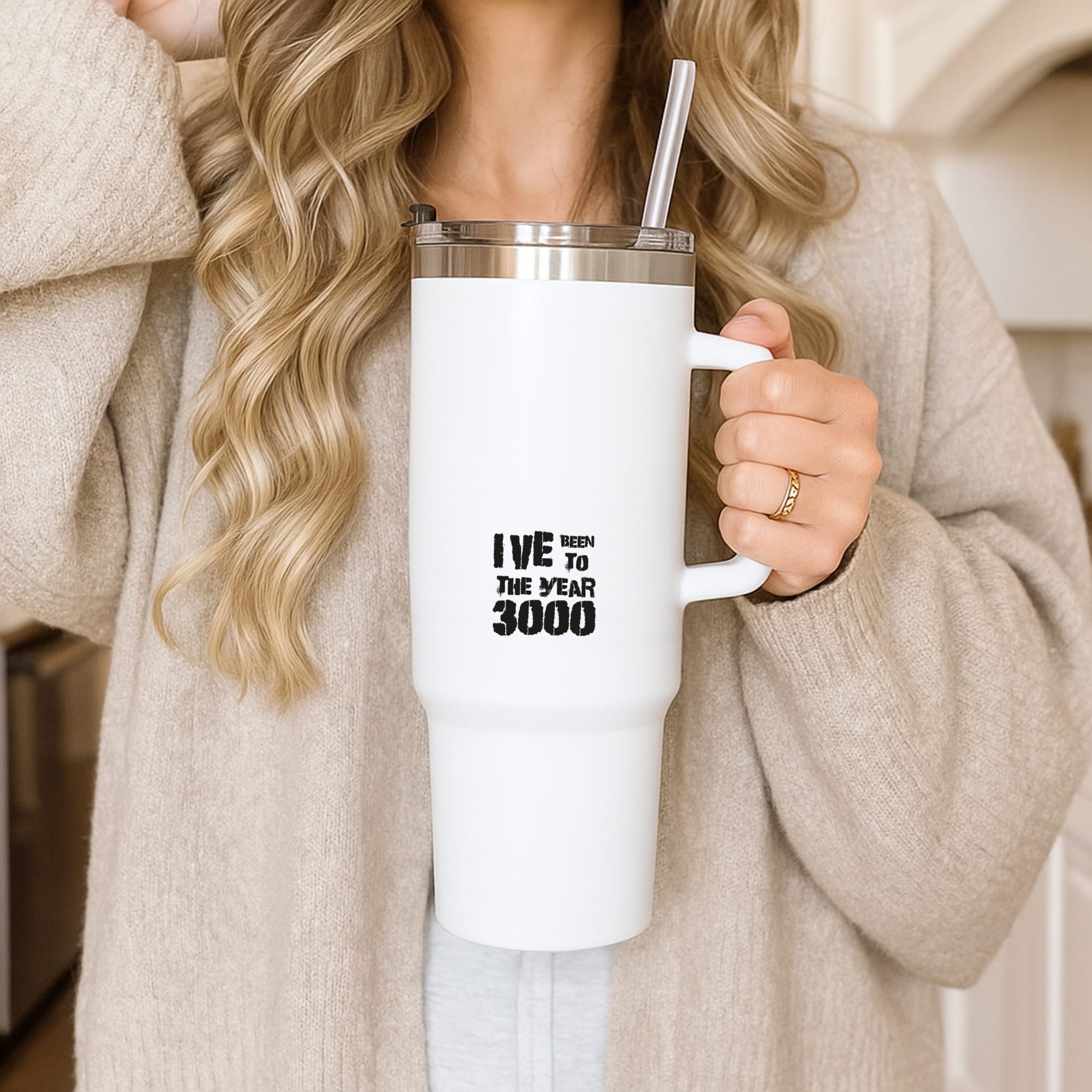 I've Been To The Year 3000 - Bust Band Tumbler